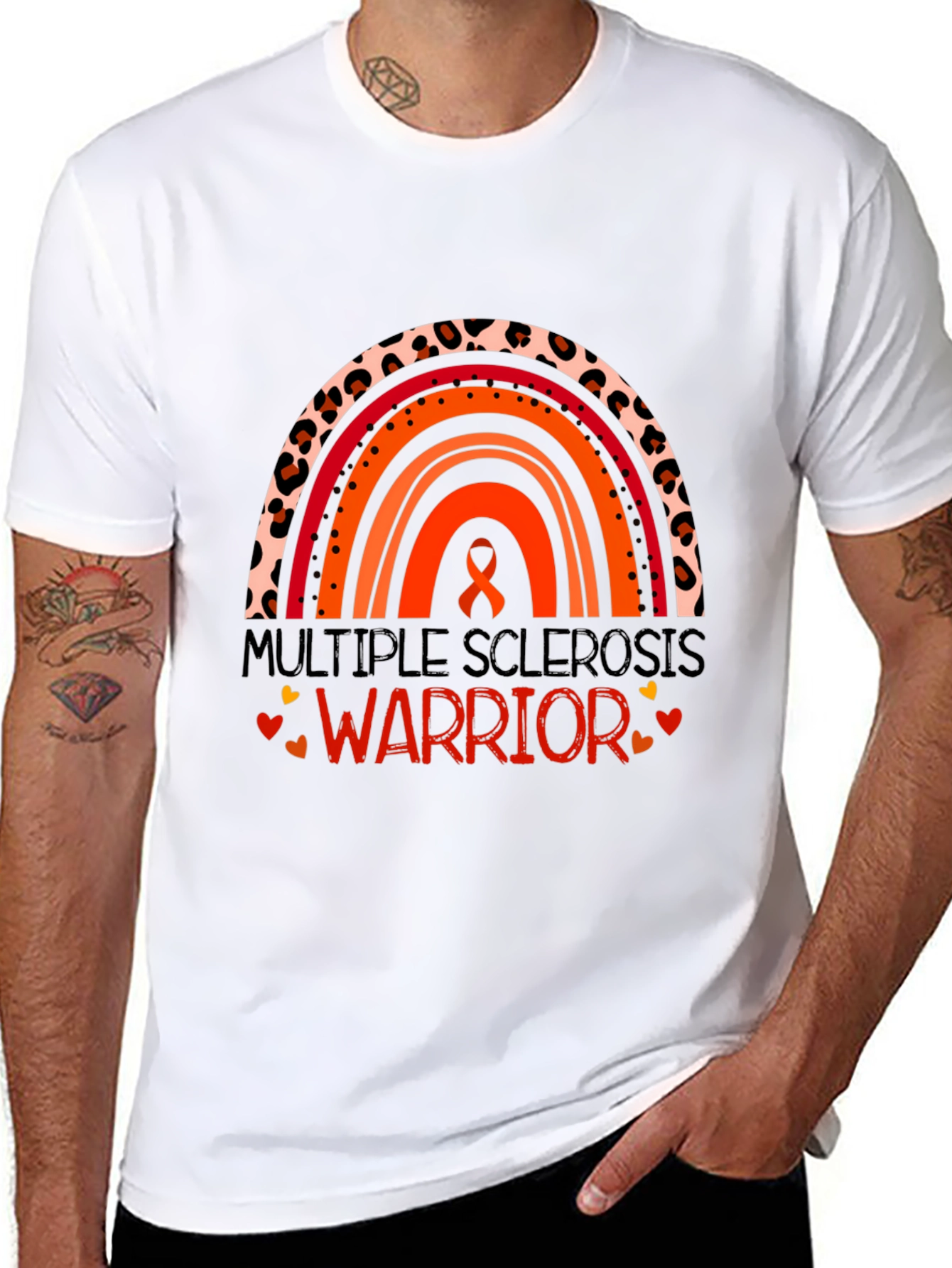 Multiple Sclerosis Warrior Rainbow T-Shirt
