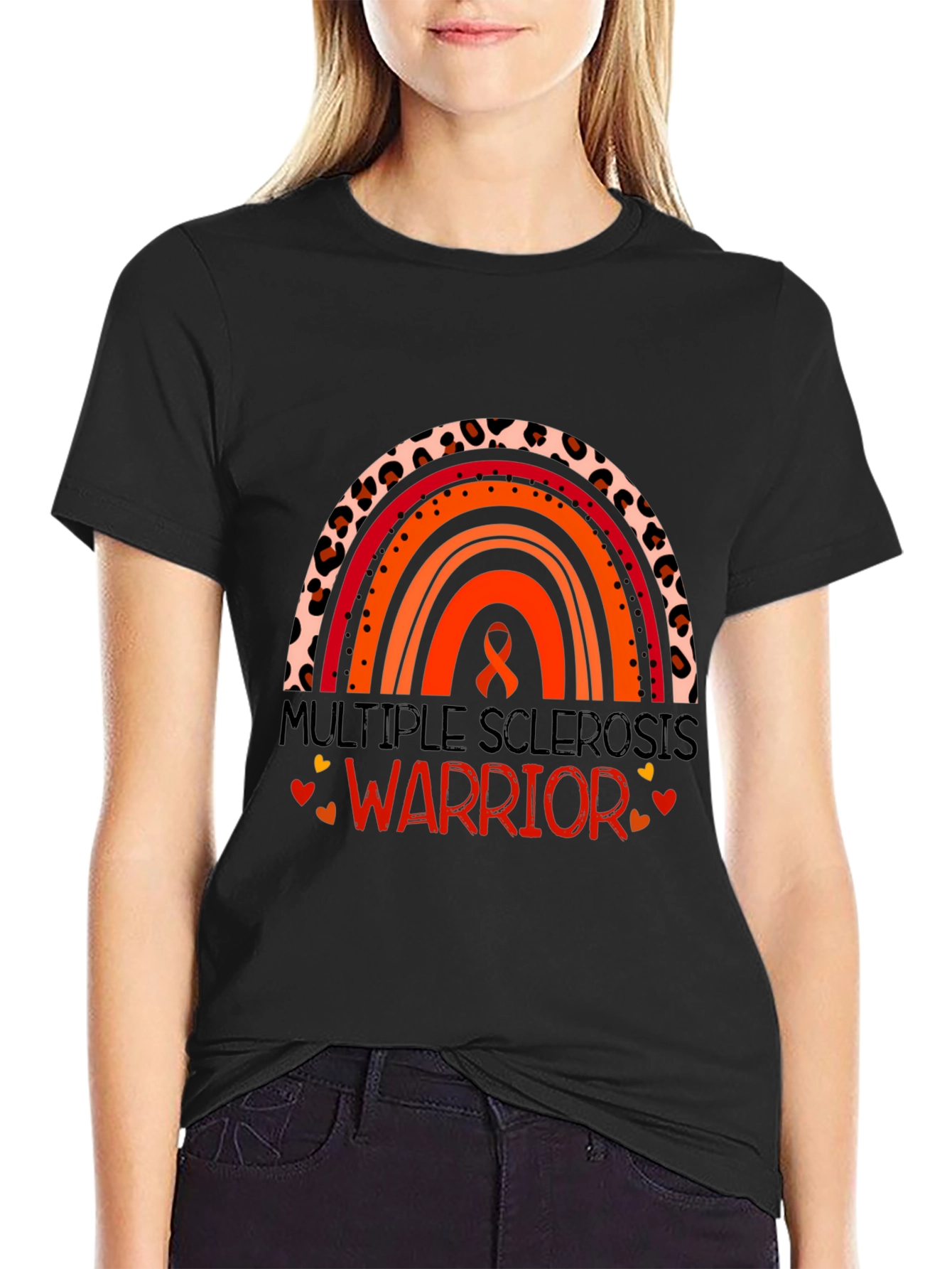 Multiple Sclerosis Warrior Rainbow T-Shirt