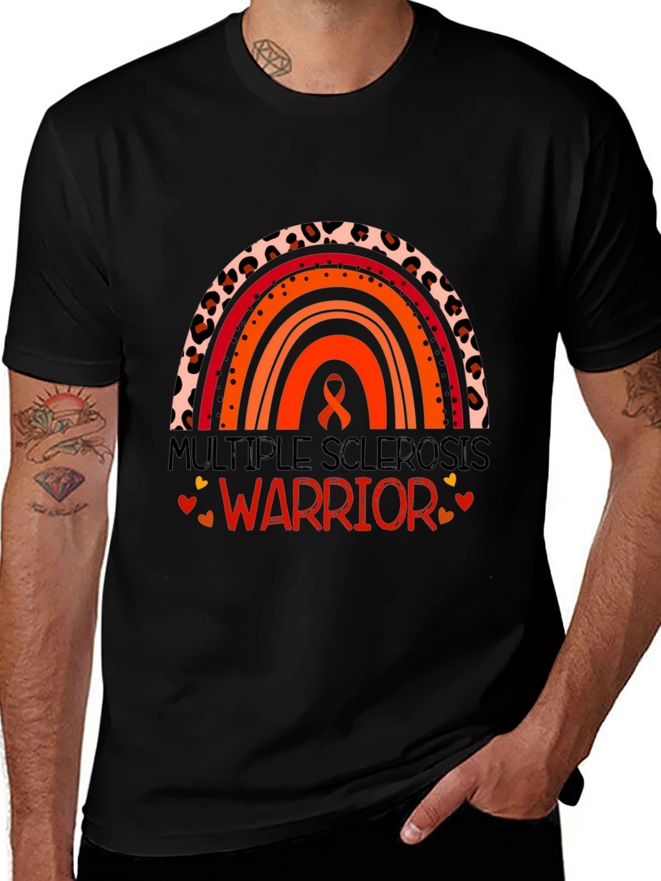 Multiple Sclerosis Warrior Rainbow T-Shirt