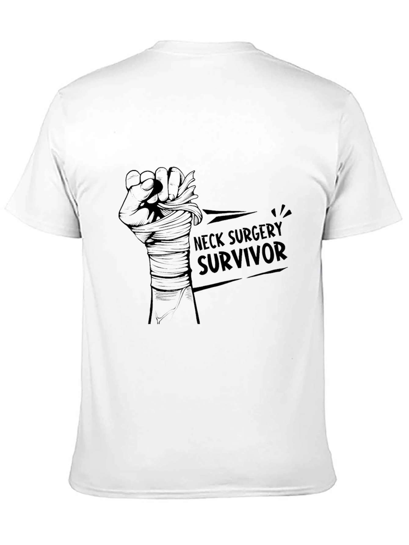 Neck Surgery Survivor Graphic T-Shirt