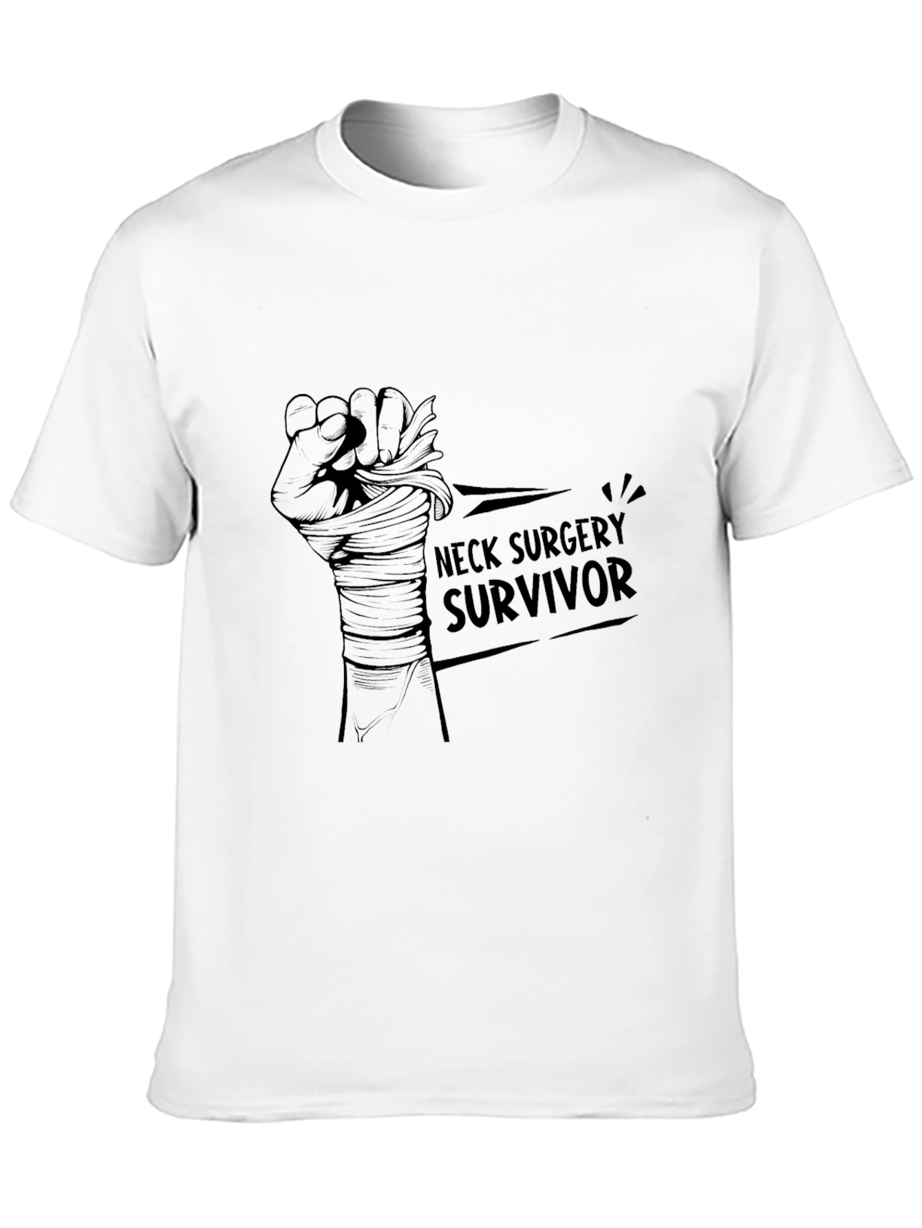 Neck Surgery Survivor Graphic T-Shirt
