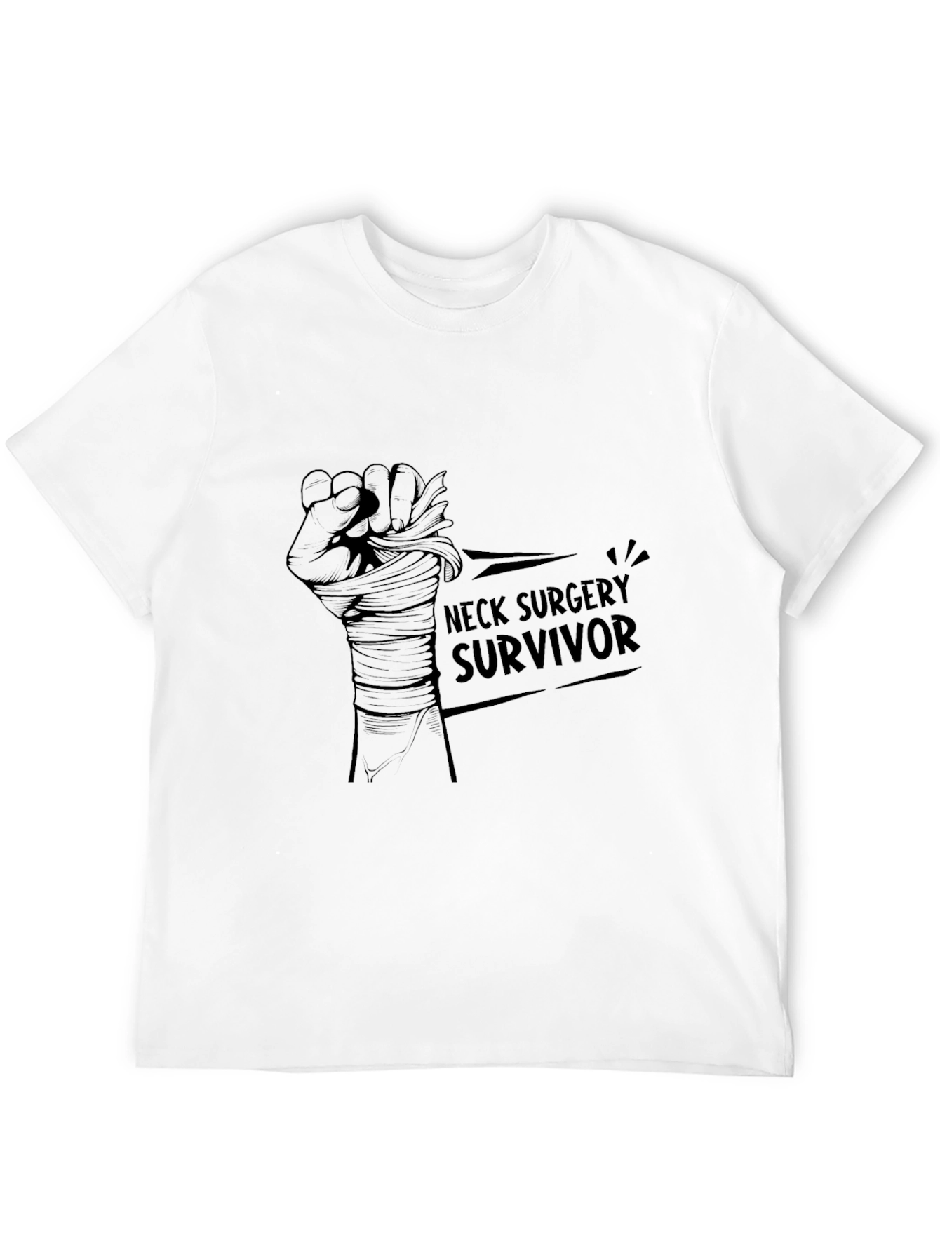 Neck Surgery Survivor Graphic T-Shirt
