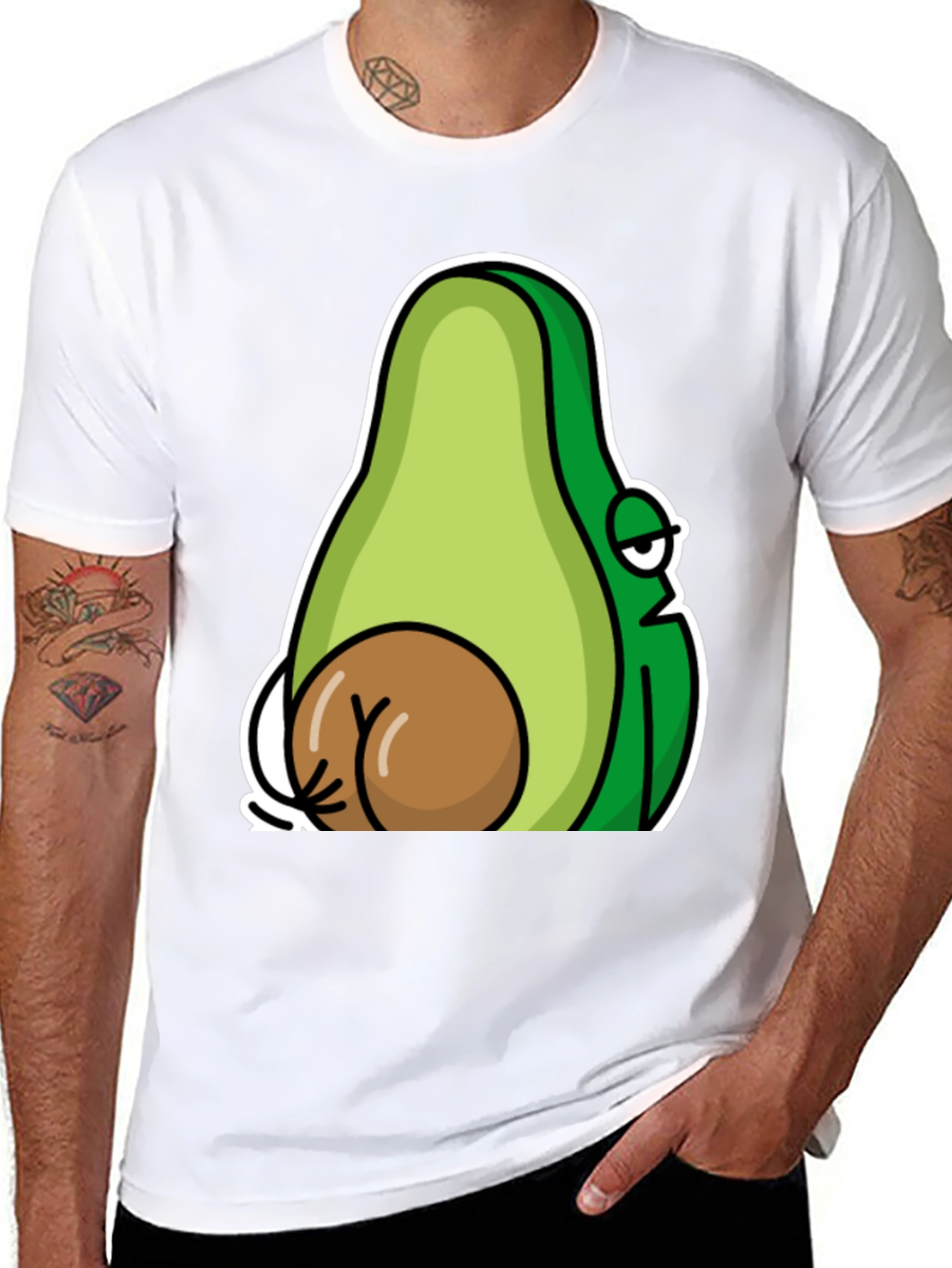 Funny Avocado T-Shirt - Novelty Graphic Tee