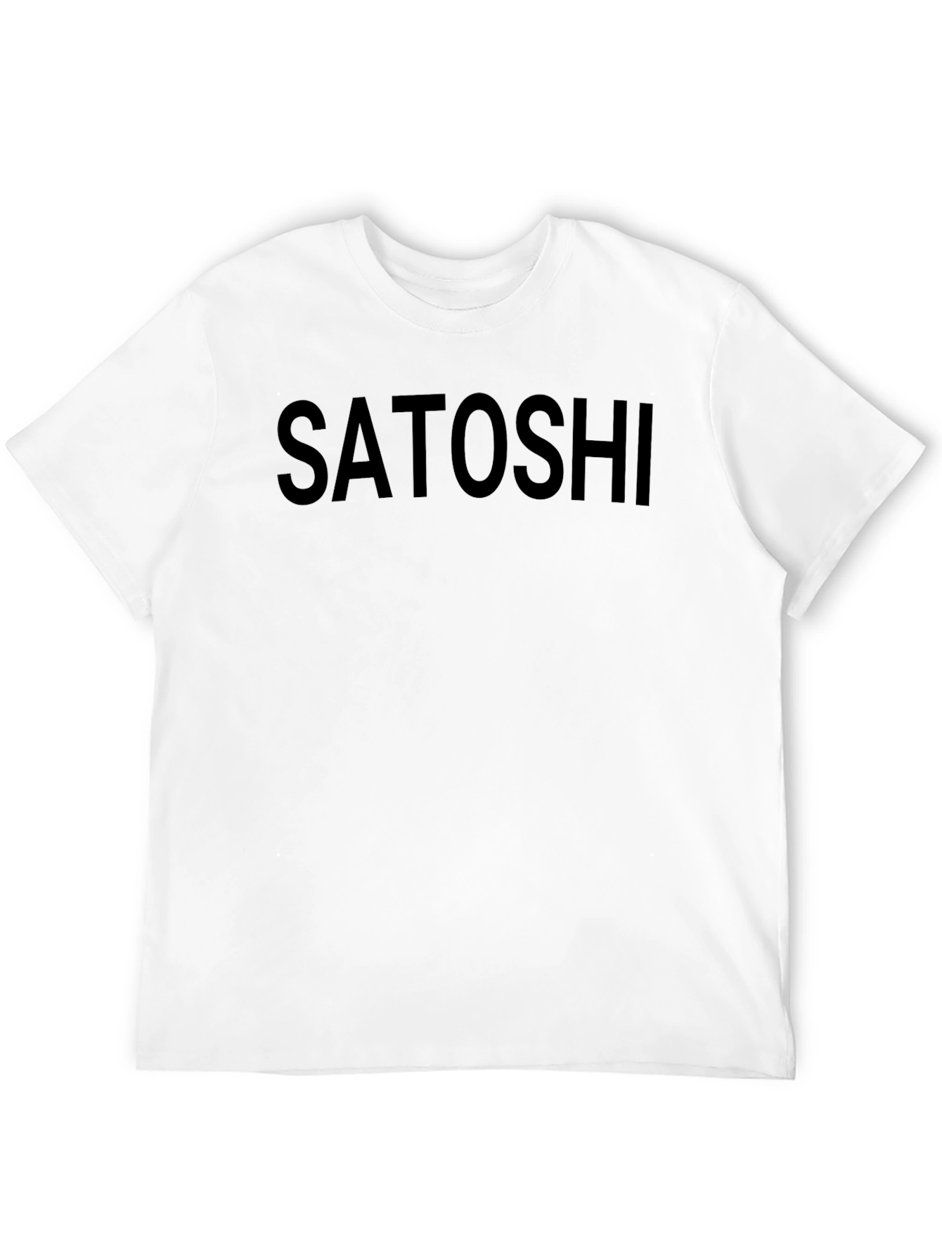 Satoshi T-Shirt - Crypto Fan Apparel - Black Tee