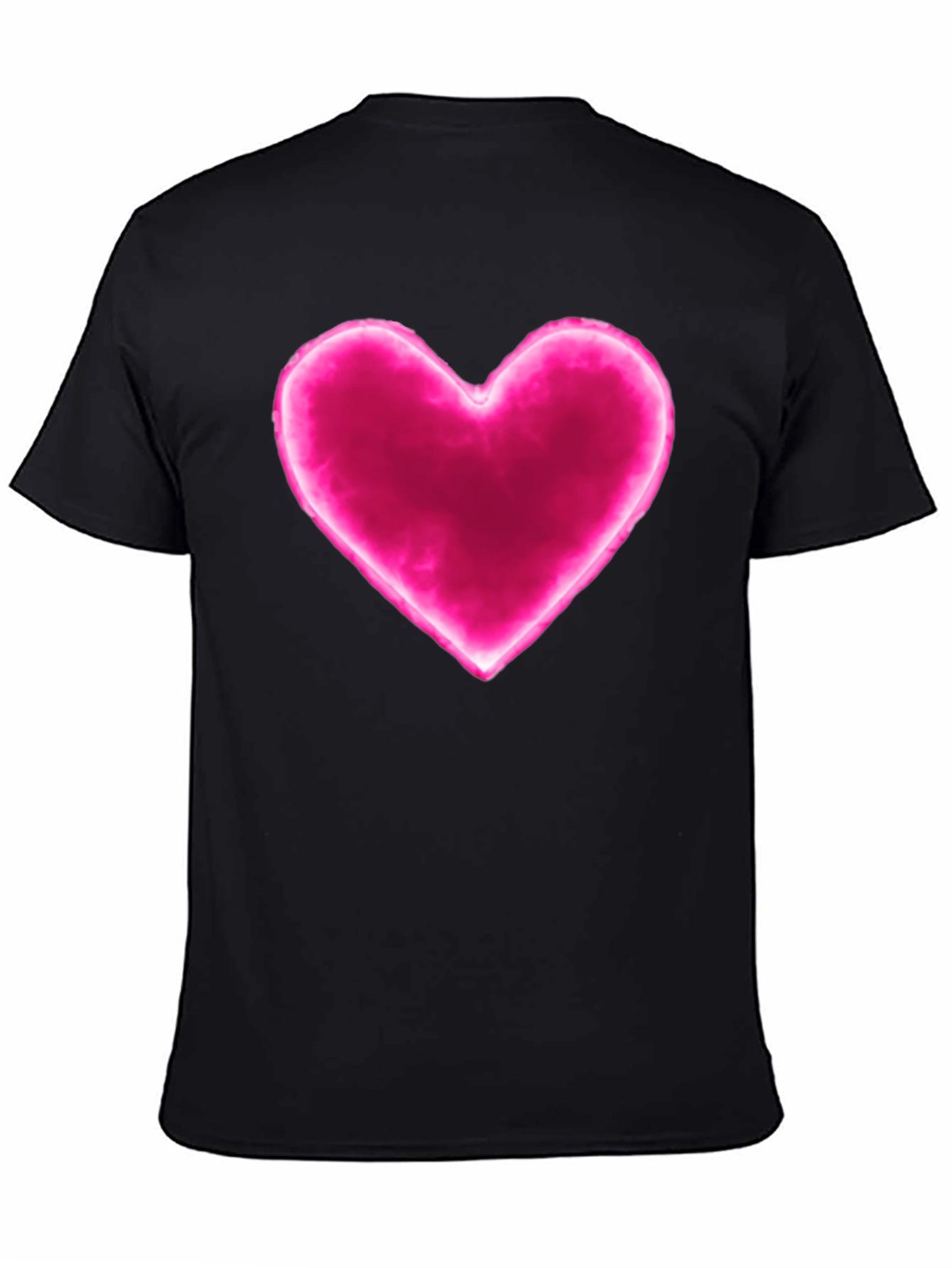 Heart Graphic Black Tee - Modern Love T-Shirt