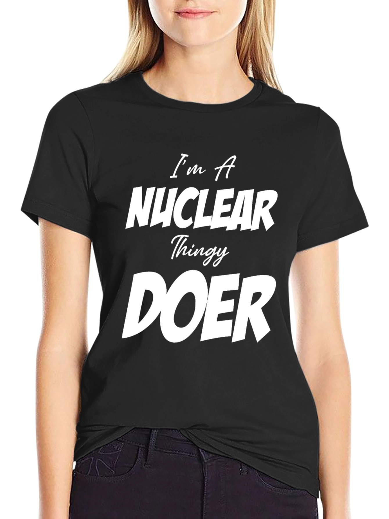 Nuclear Thingy Doer Graphic Tee - Black