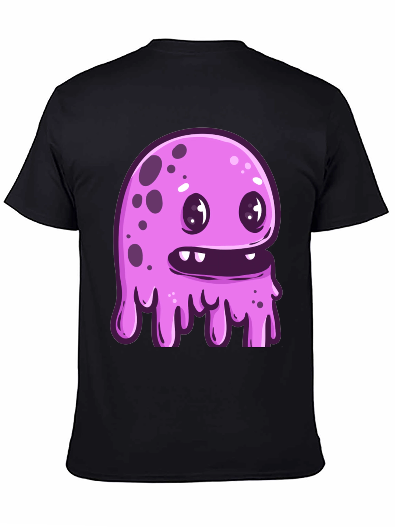 Funky Monster Graphic Black T-Shirt