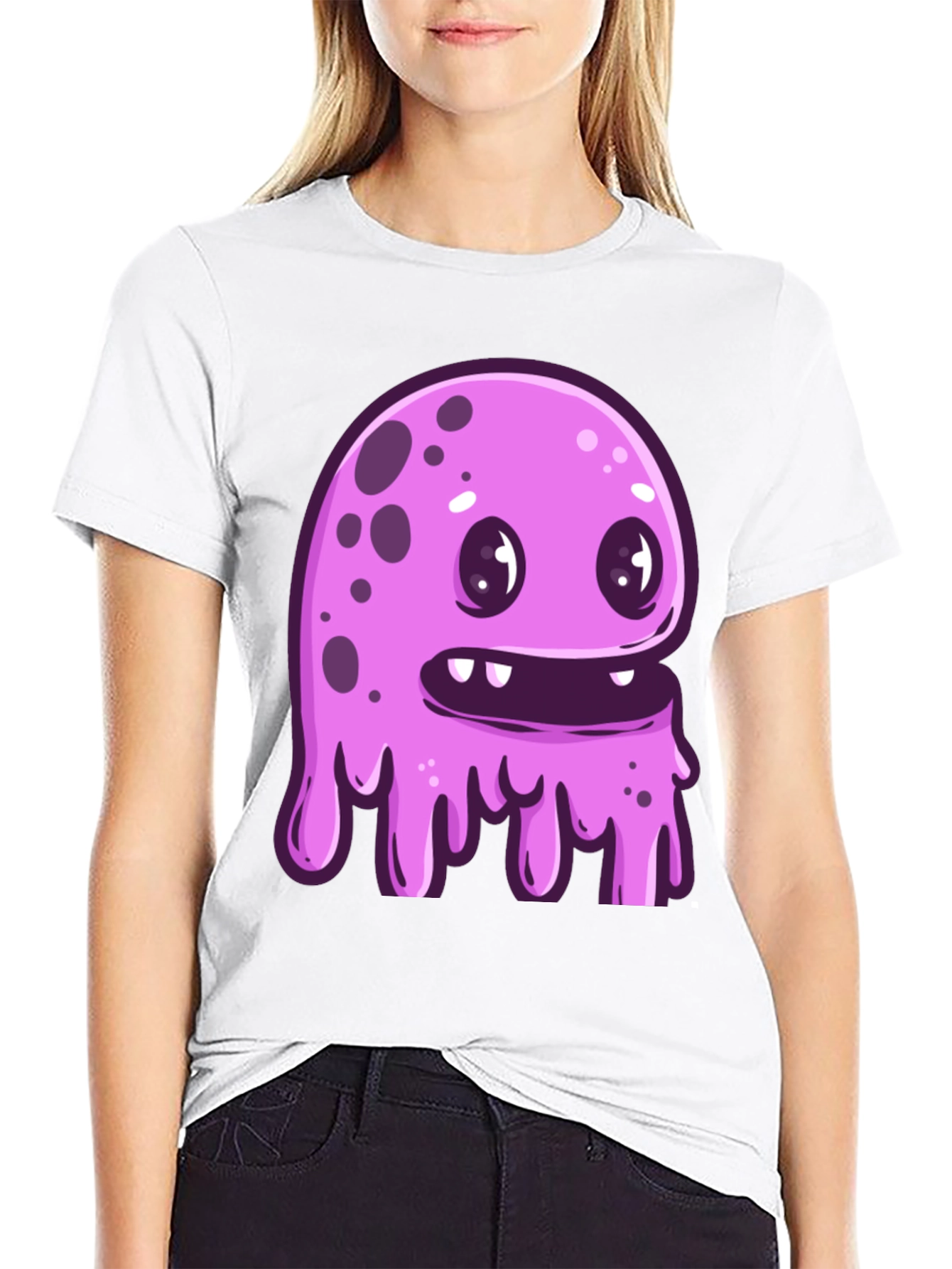 Funky Monster Graphic Black T-Shirt