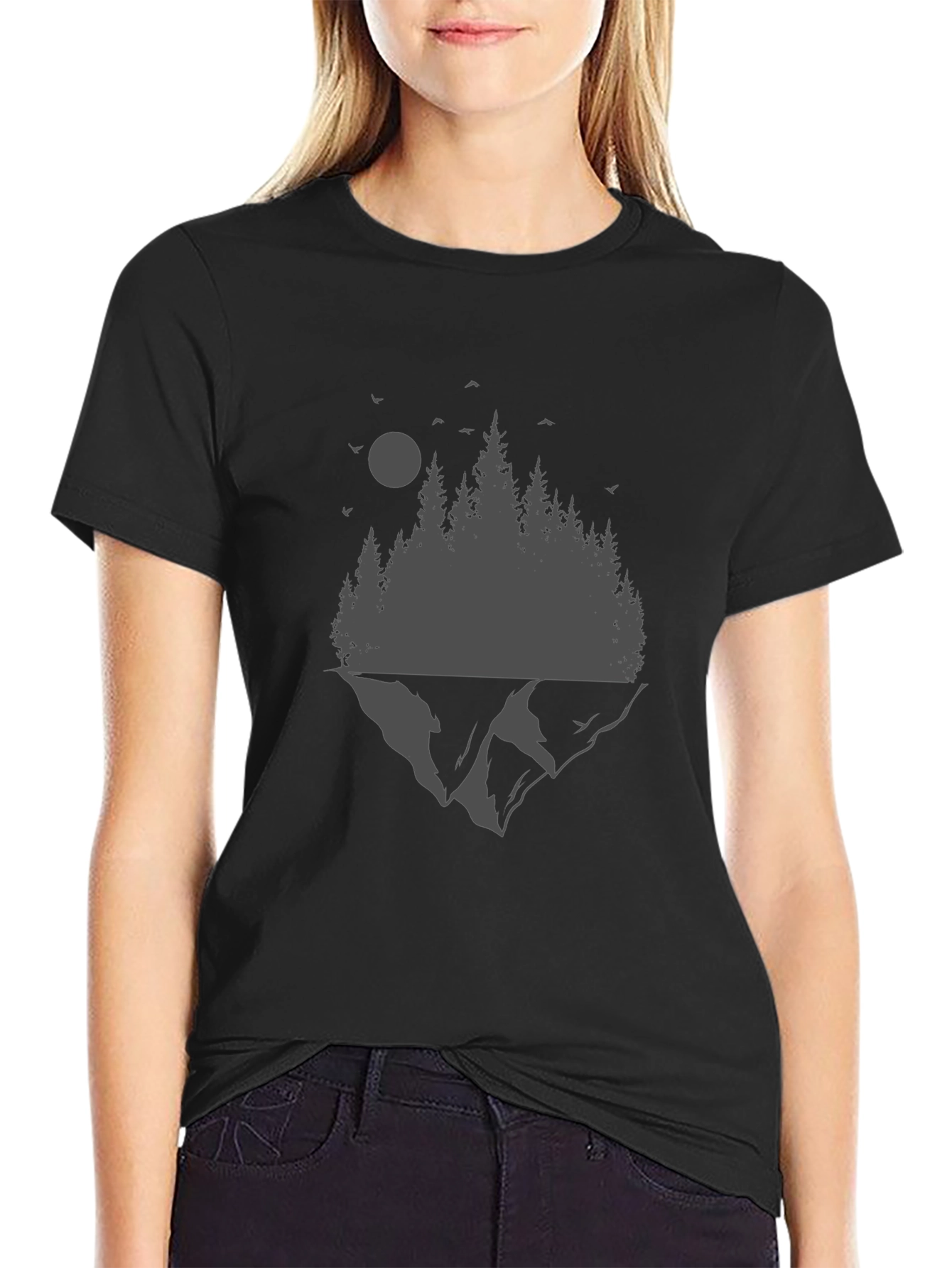 Mountain Forest Graphic Tee - Nature Lovers T-Shirt