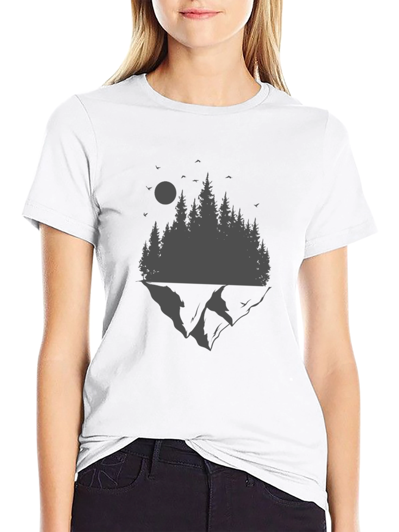 Mountain Forest Graphic Tee - Nature Lovers T-Shirt
