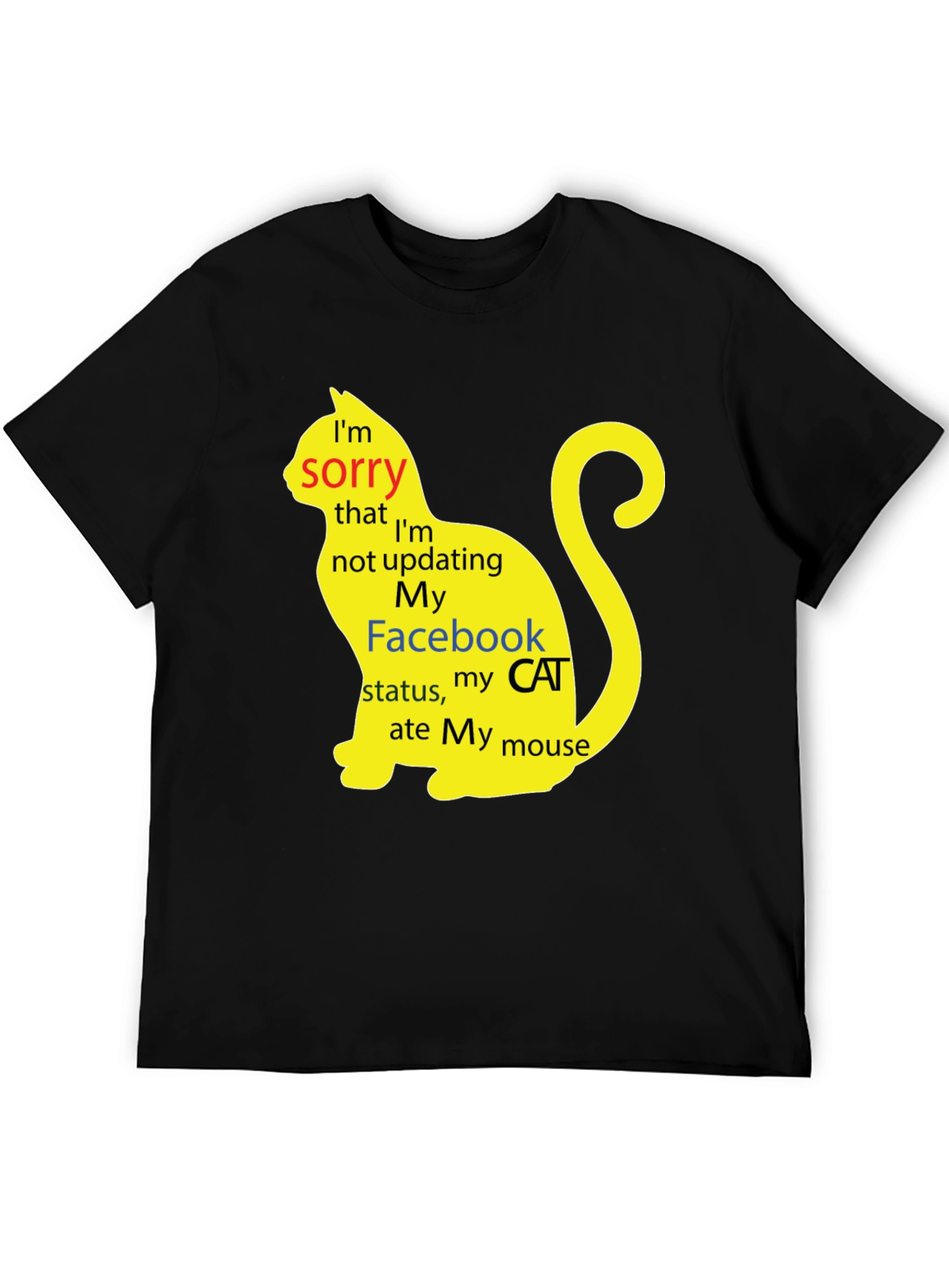 Funny Cat Facebook Status T-Shirt