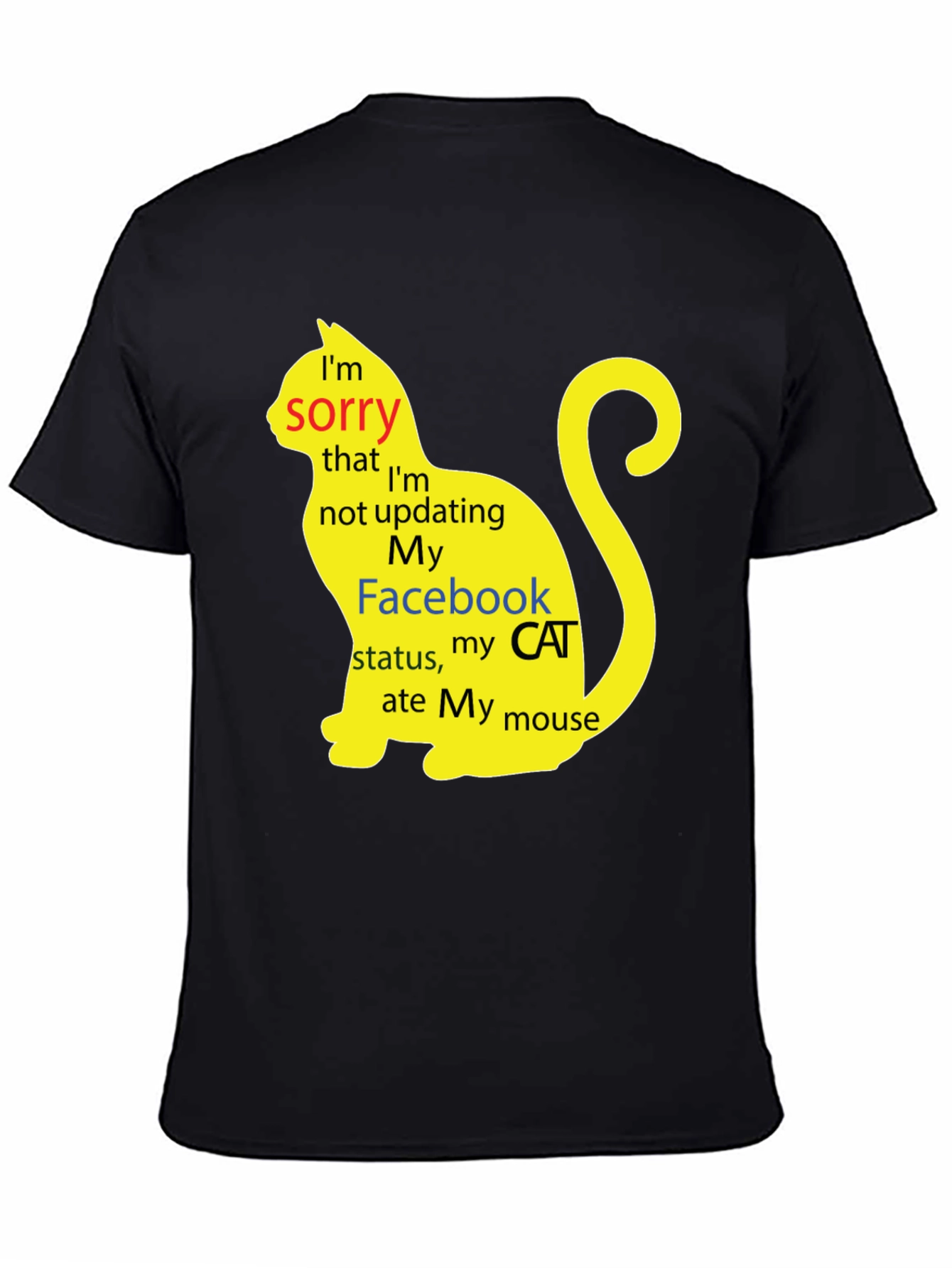 Funny Cat Facebook Status T-Shirt