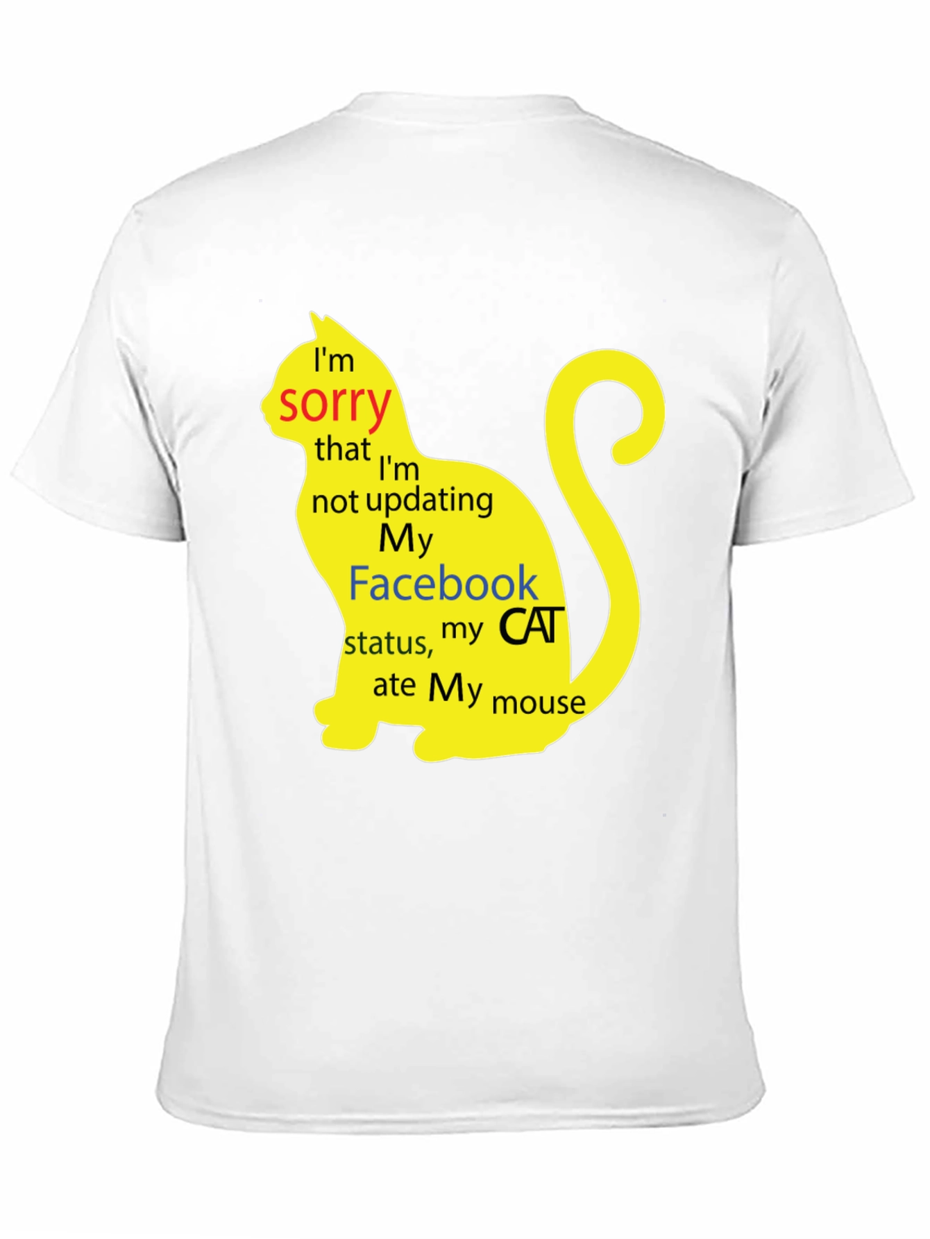 Funny Cat Facebook Status T-Shirt