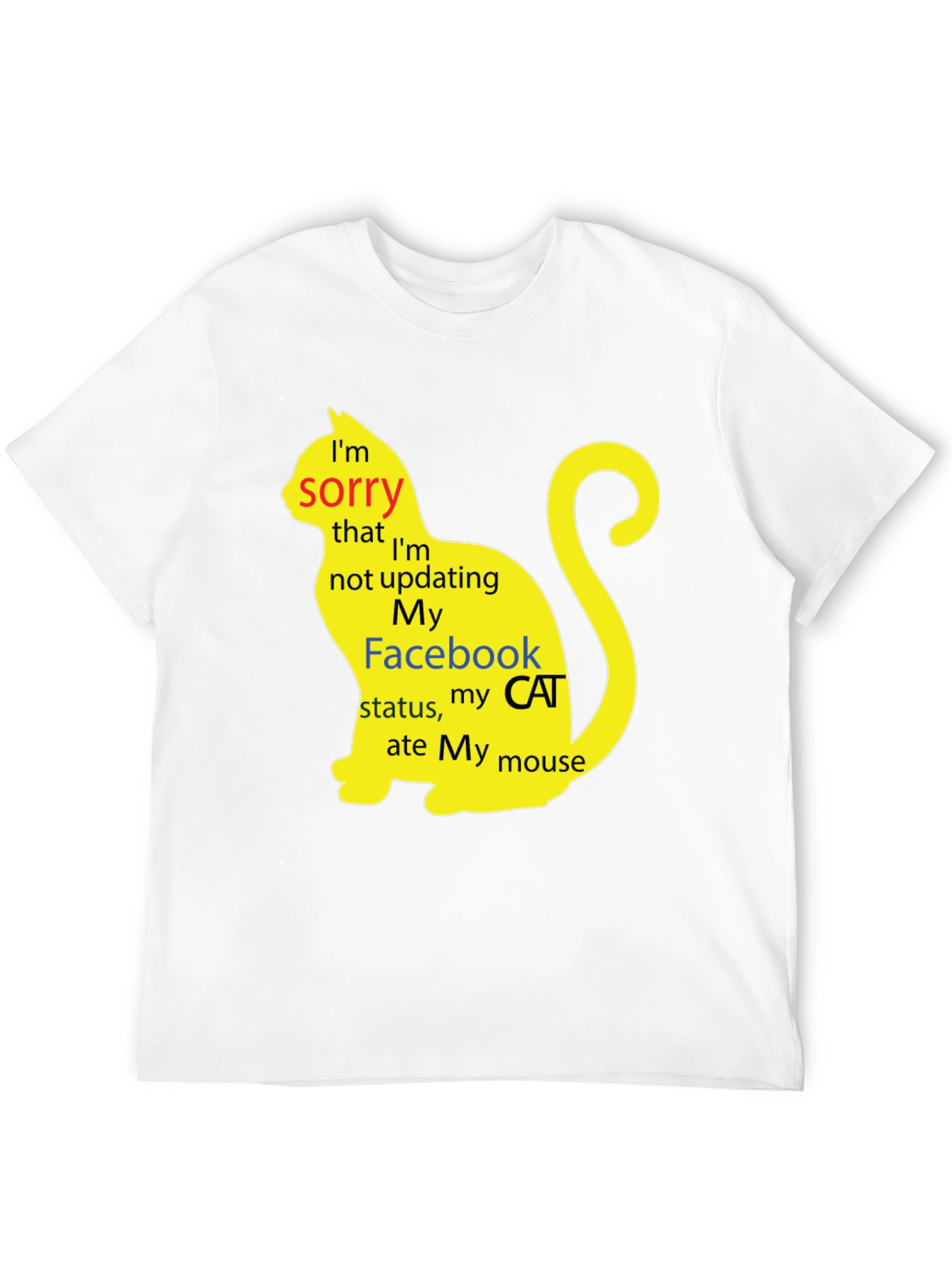 Funny Cat Facebook Status T-Shirt