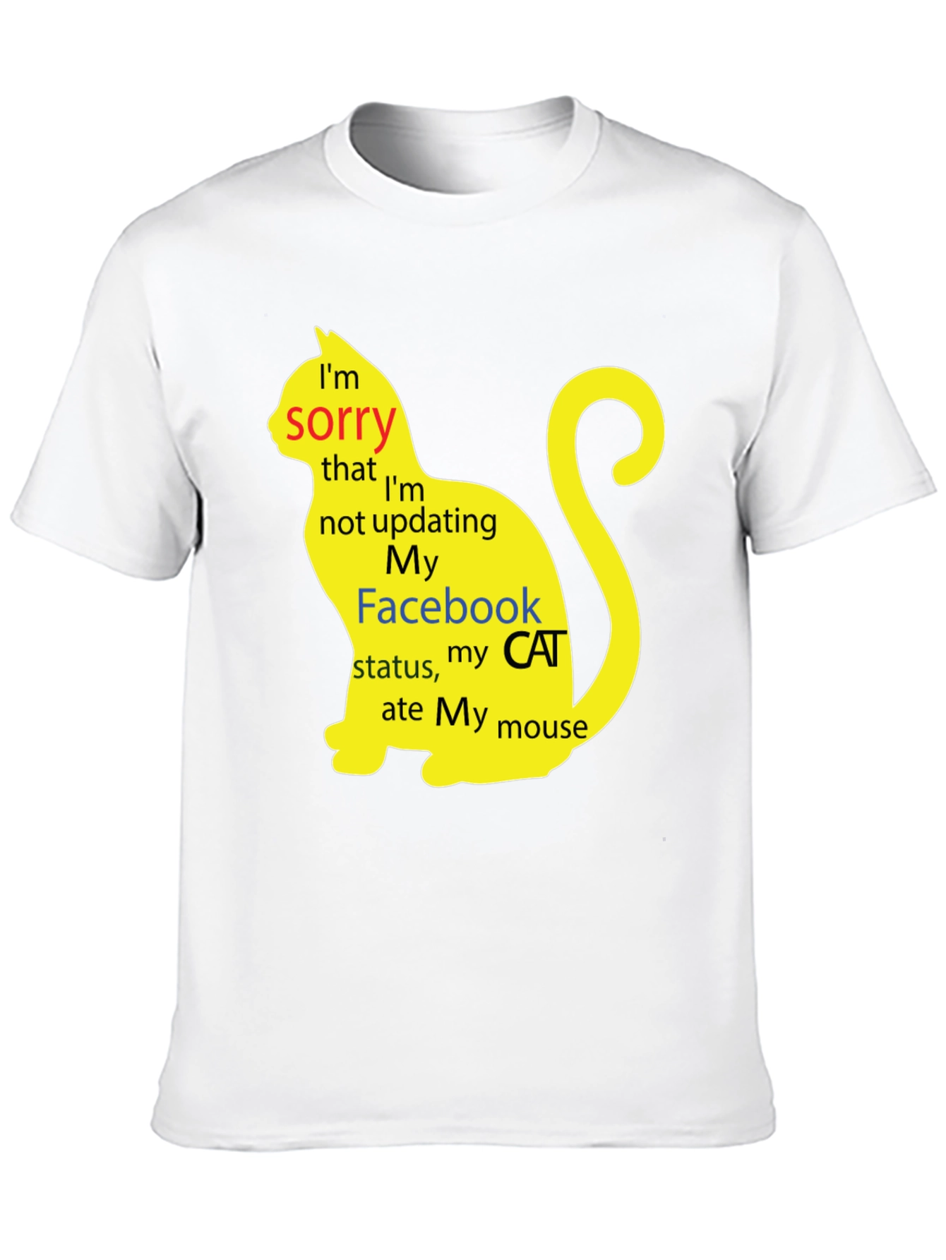 Funny Cat Facebook Status T-Shirt