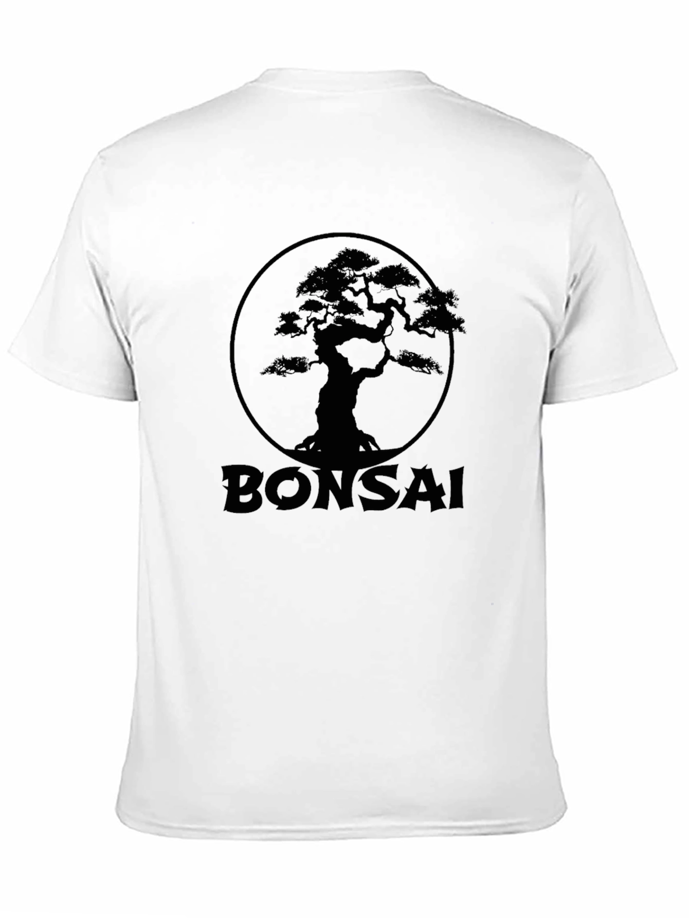 Bonsai Tree Graphic Print Tee - Black