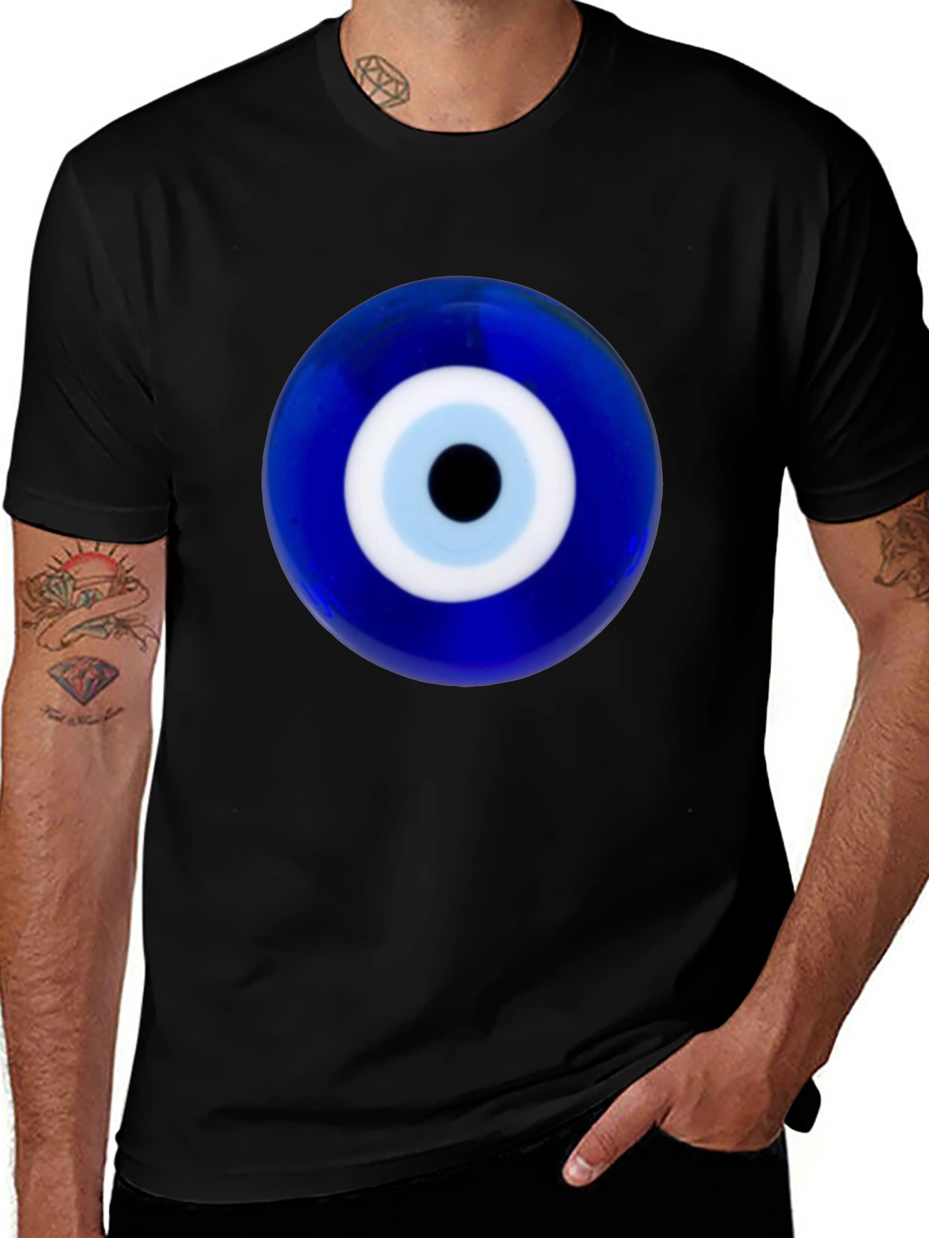 Evil Eye Graphic Tee - Protection & Style