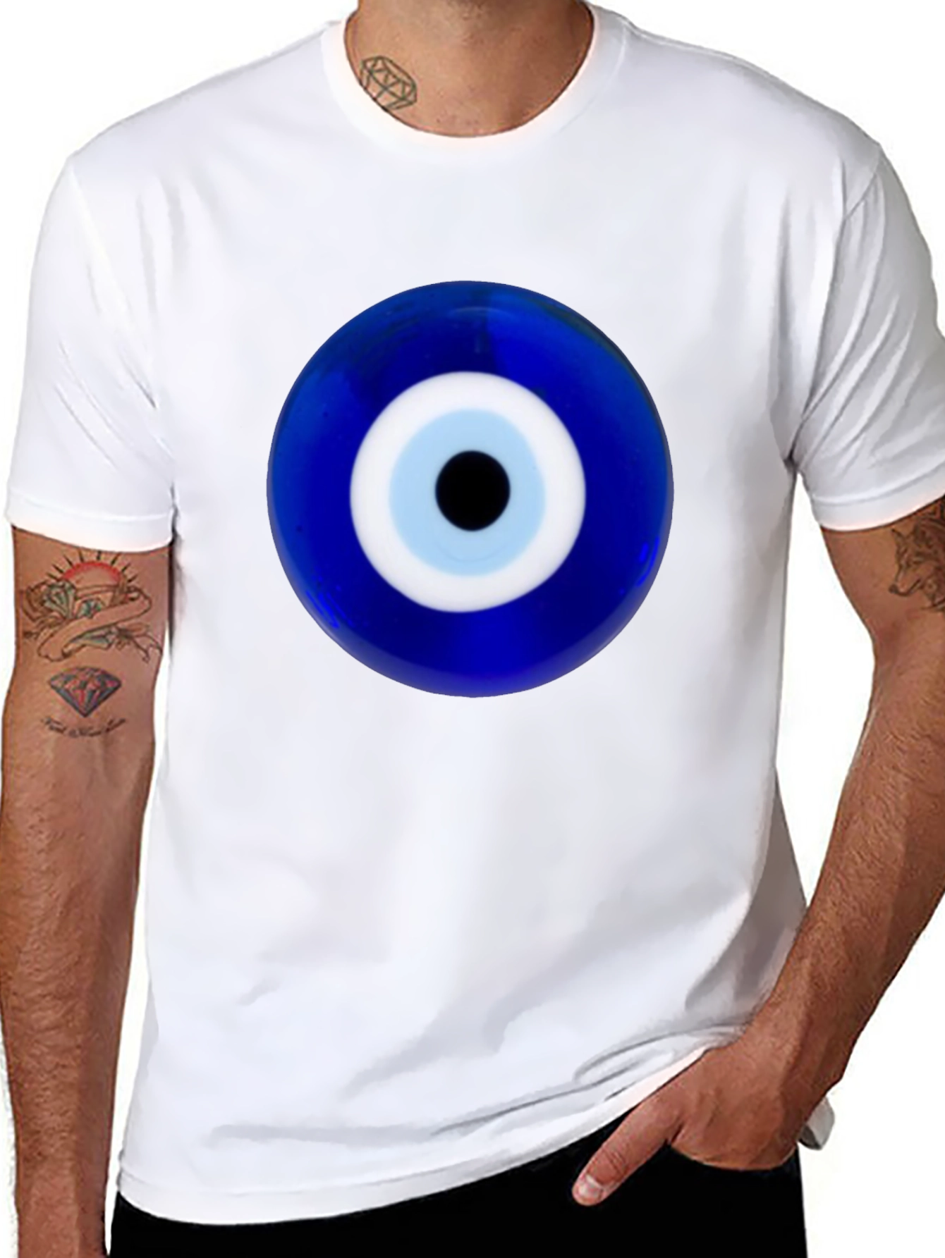 Evil Eye Graphic Tee - Protection & Style