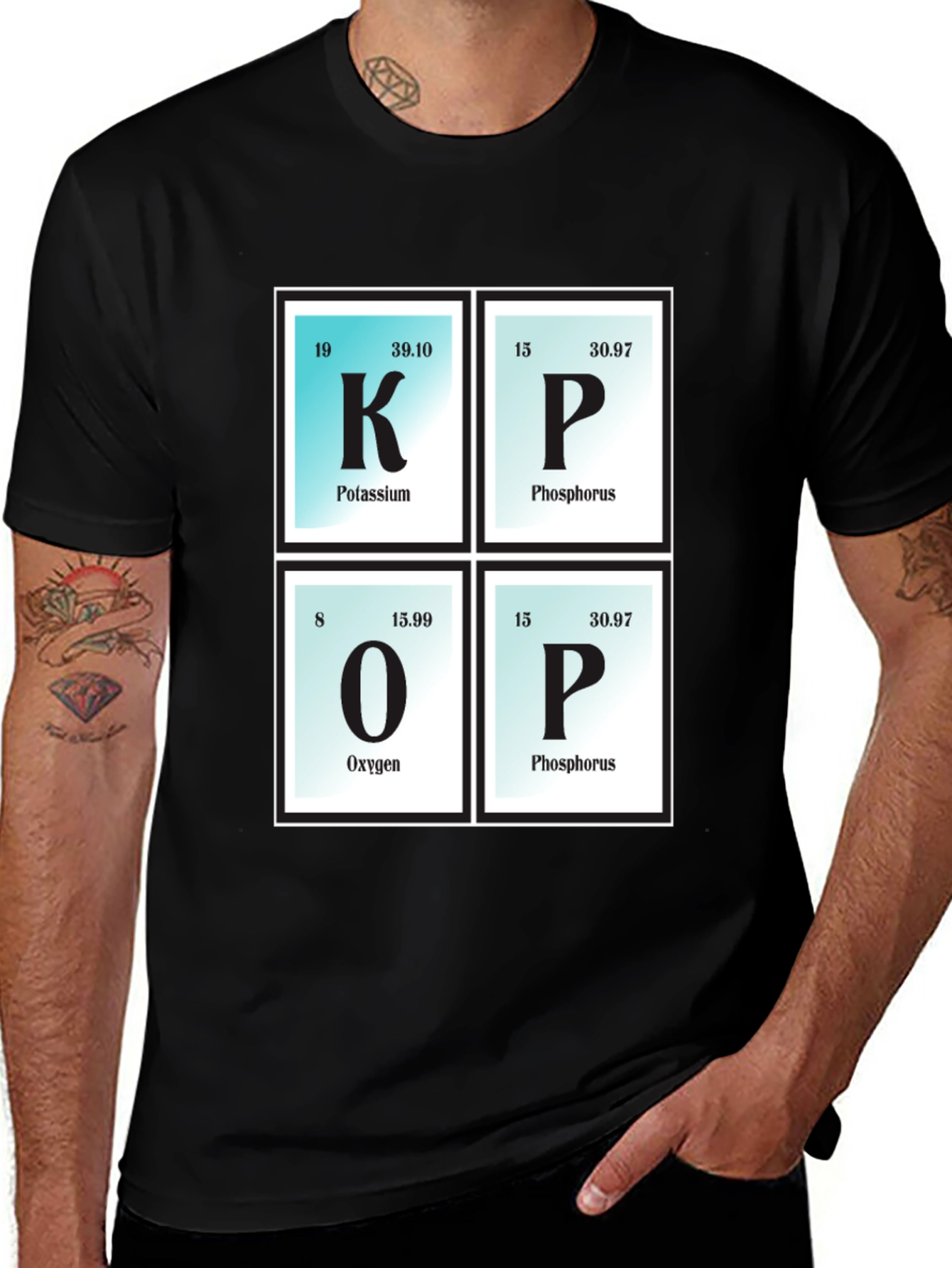KOP Elements Black T-Shirt Science Tee