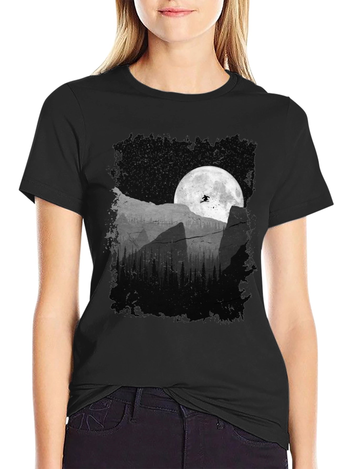 Mountain Moon Jumper Graphic Tee