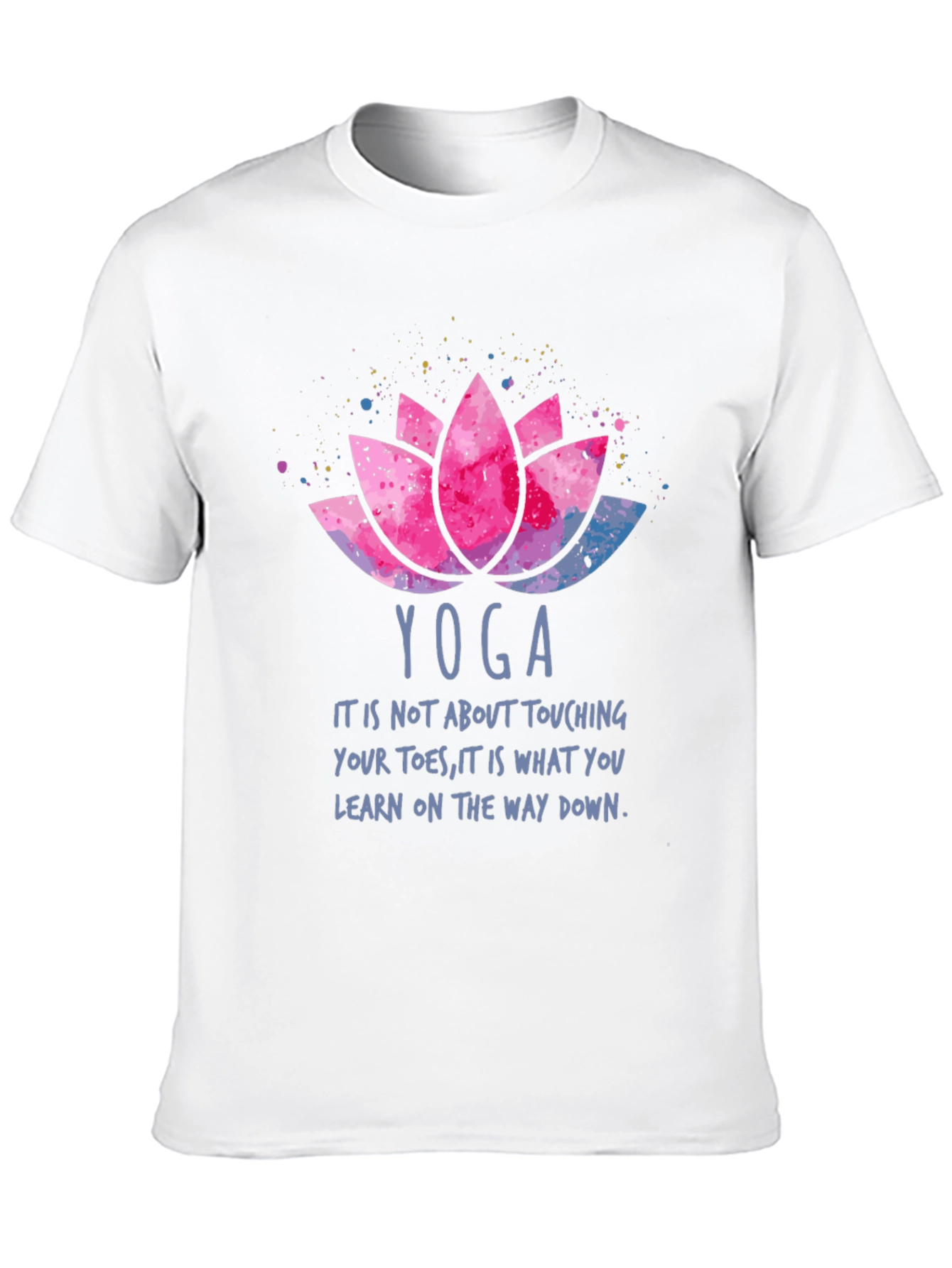 Yoga Lotus T-Shirt - Learn On The Way Down