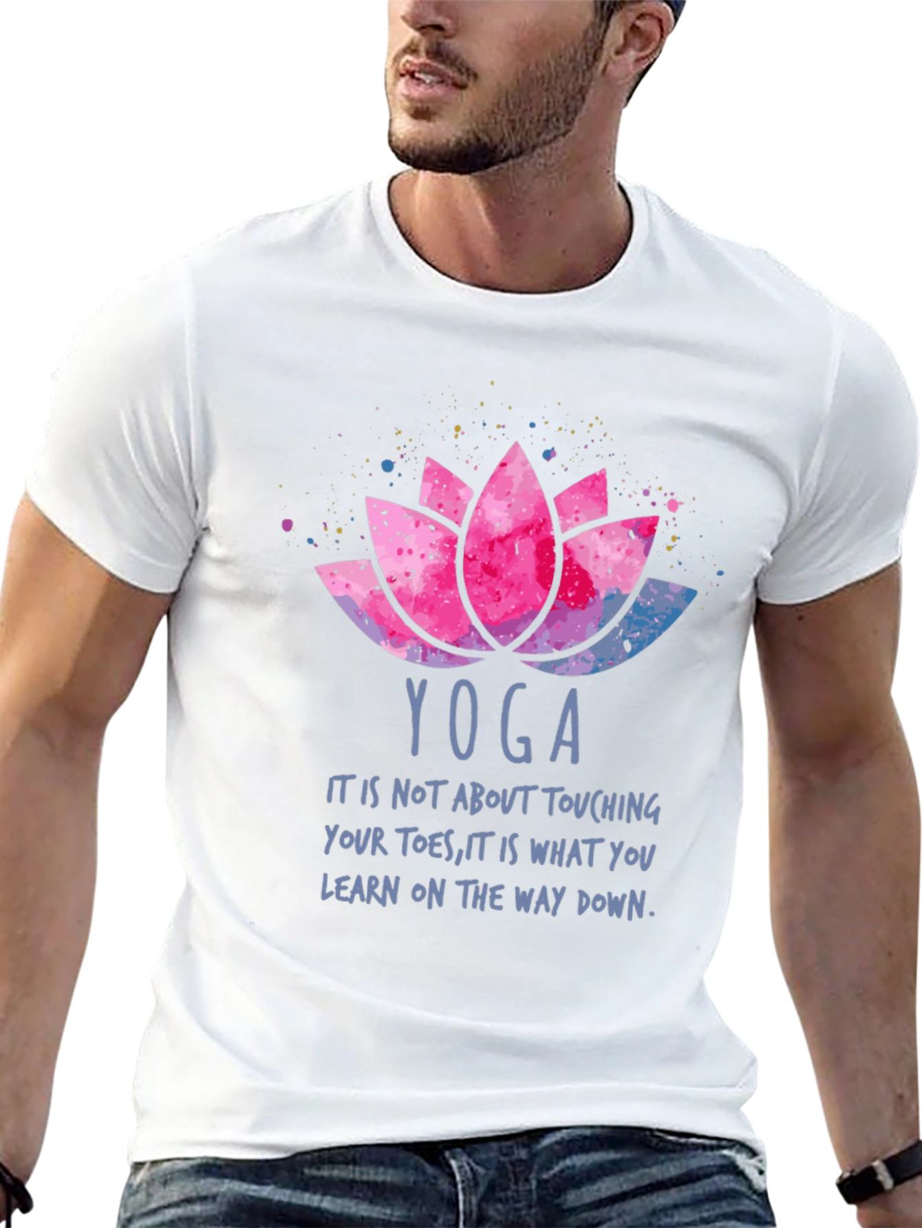 Yoga Lotus T-Shirt - Learn On The Way Down