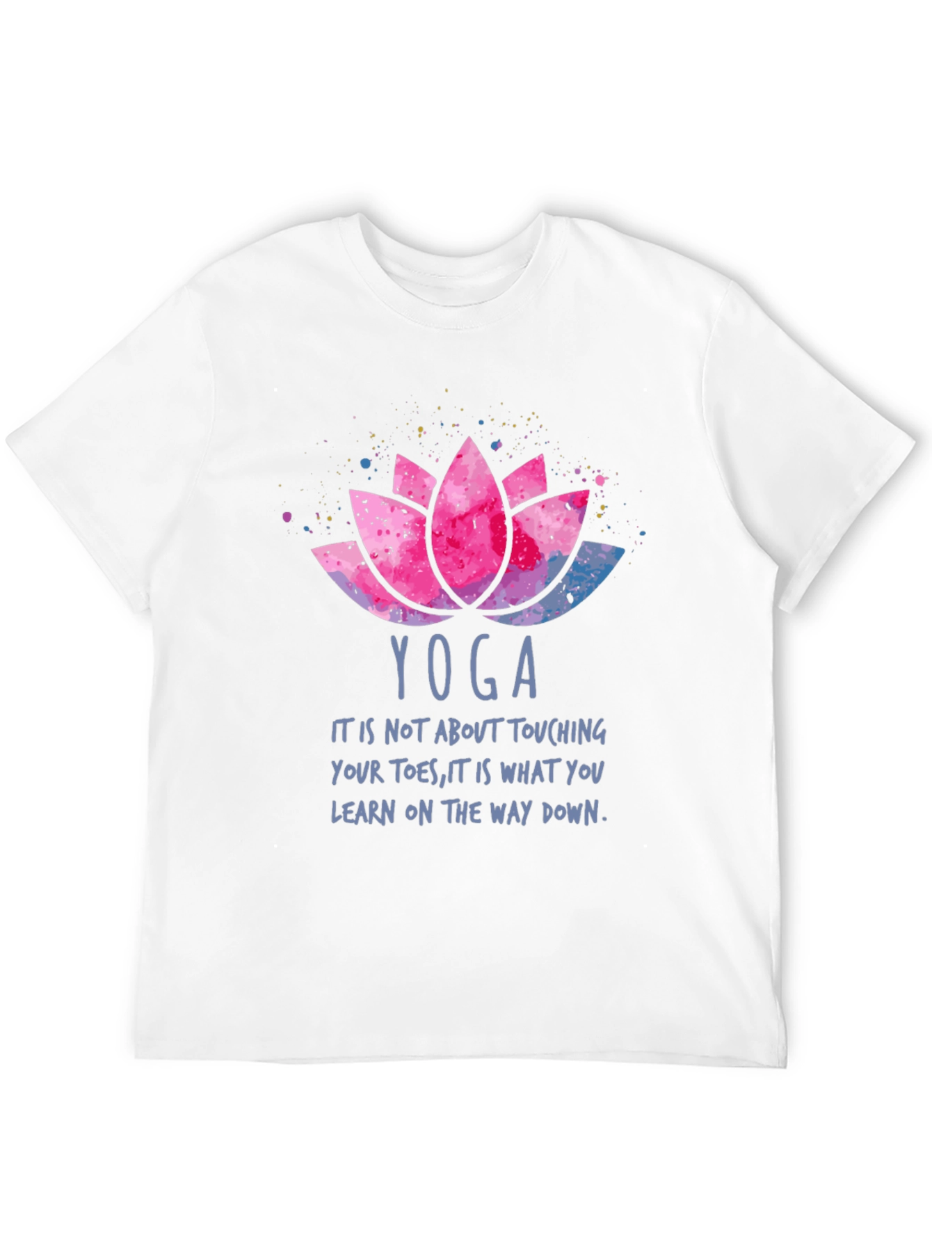 Yoga Lotus T-Shirt - Learn On The Way Down
