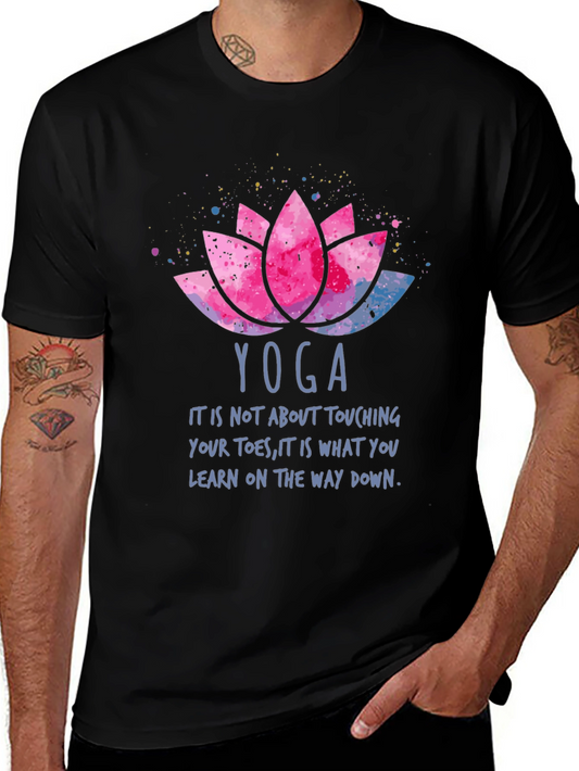 Yoga Lotus T-Shirt - Learn On The Way Down