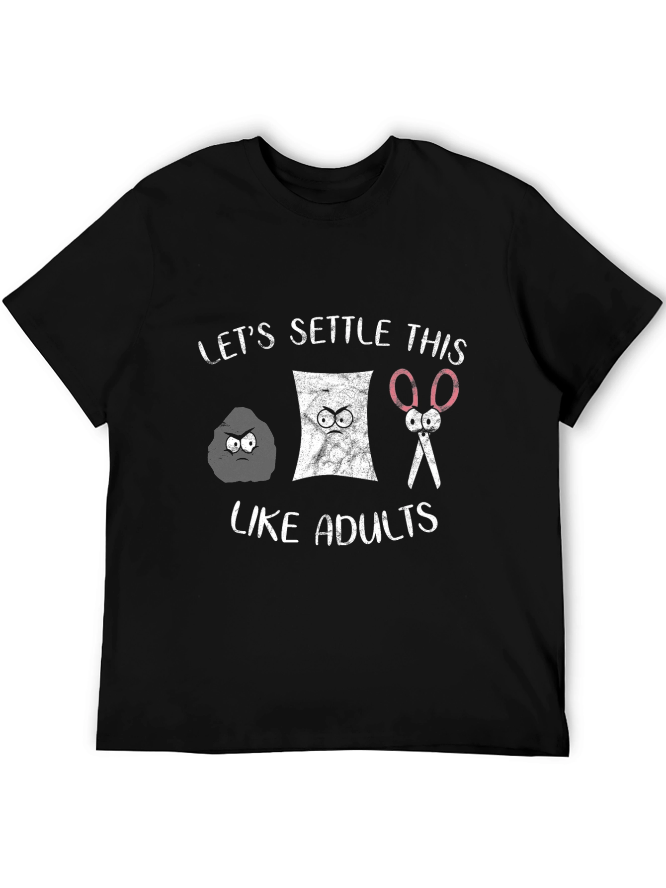 Rock Paper Scissors Adult Settle T-Shirt