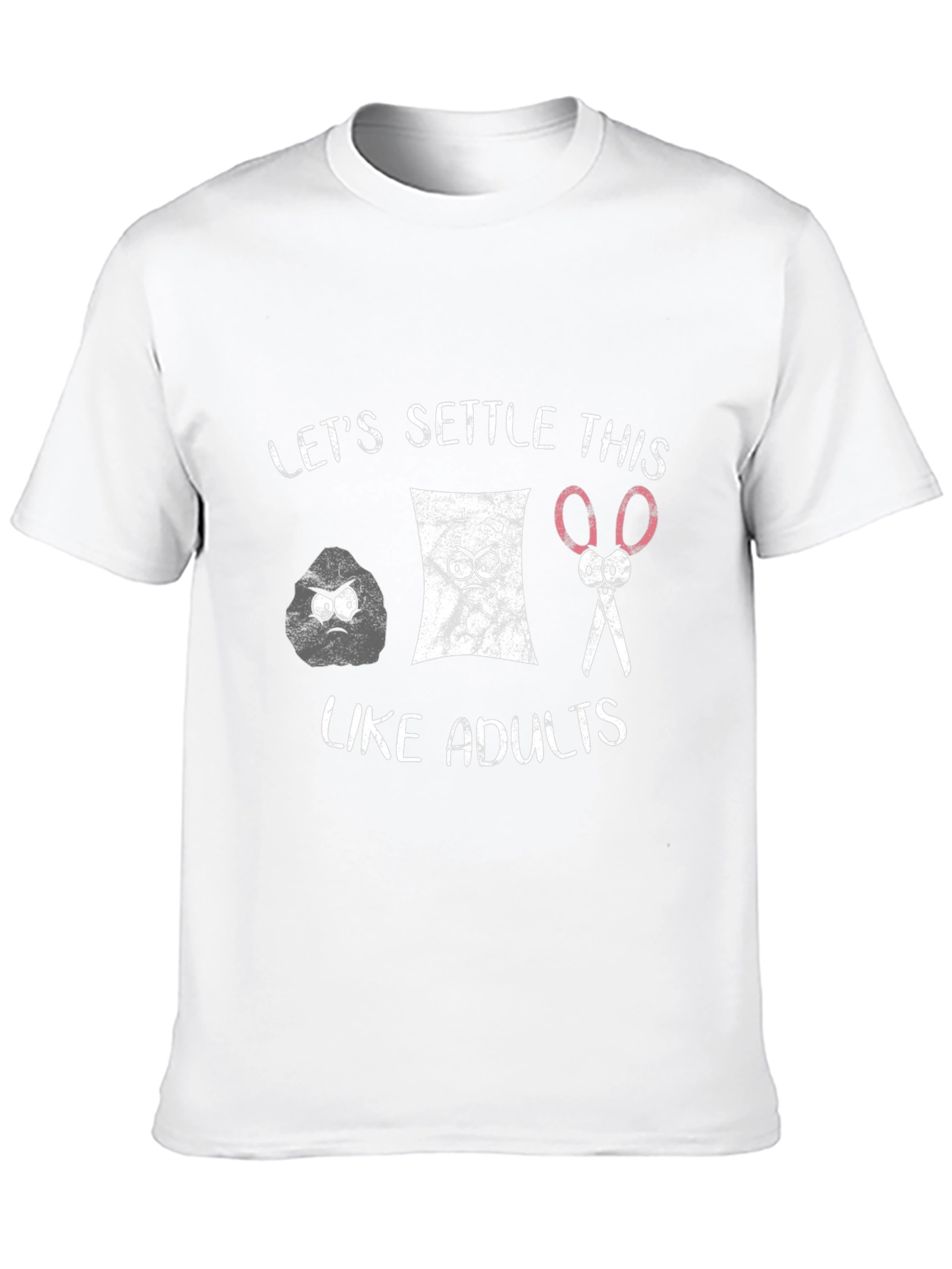 Rock Paper Scissors Adult Settle T-Shirt