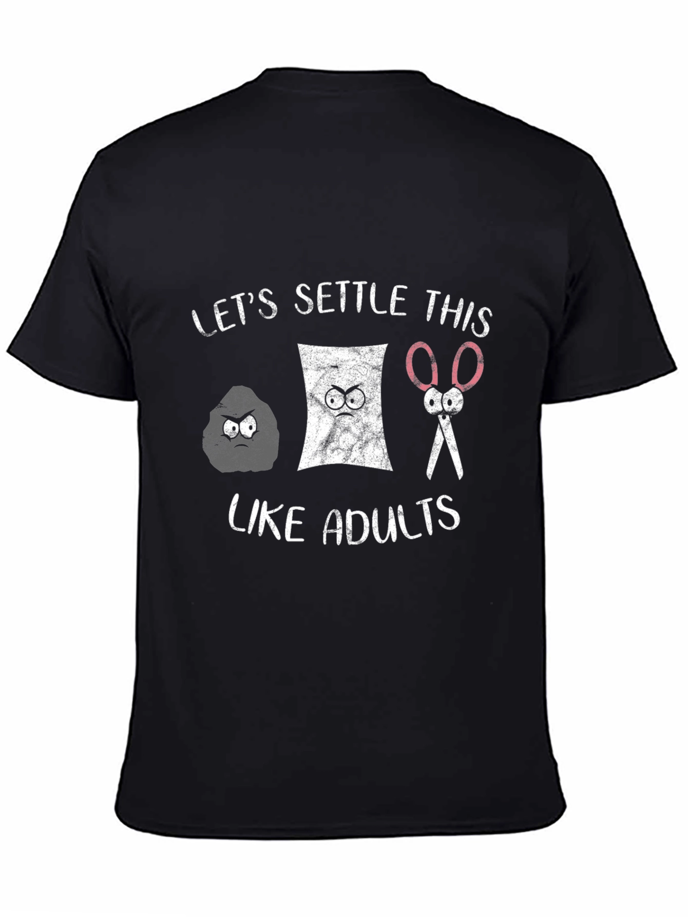 Rock Paper Scissors Adult Settle T-Shirt