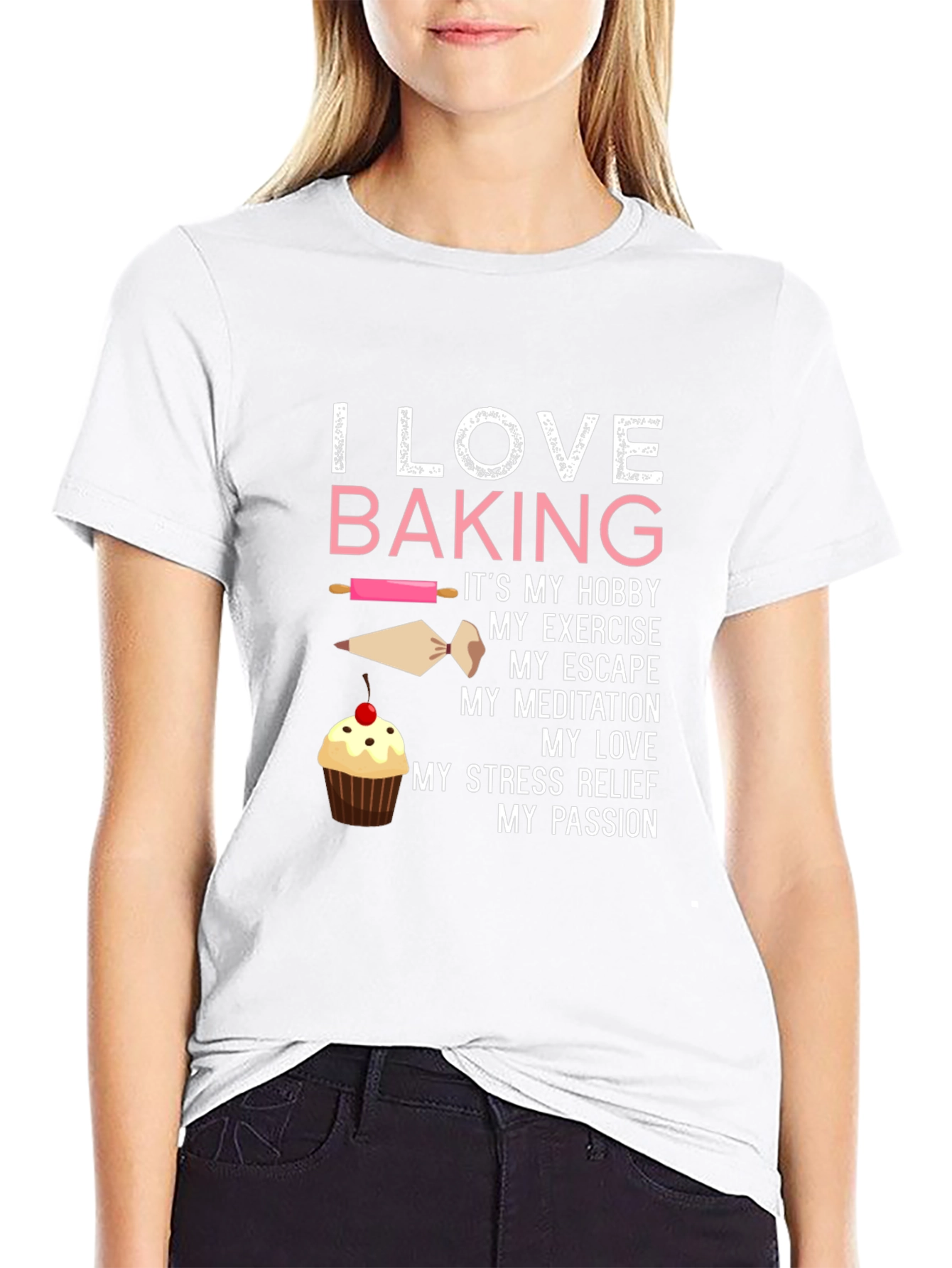 I Love Baking T-Shirt - Hobby Exercise Escape Passion