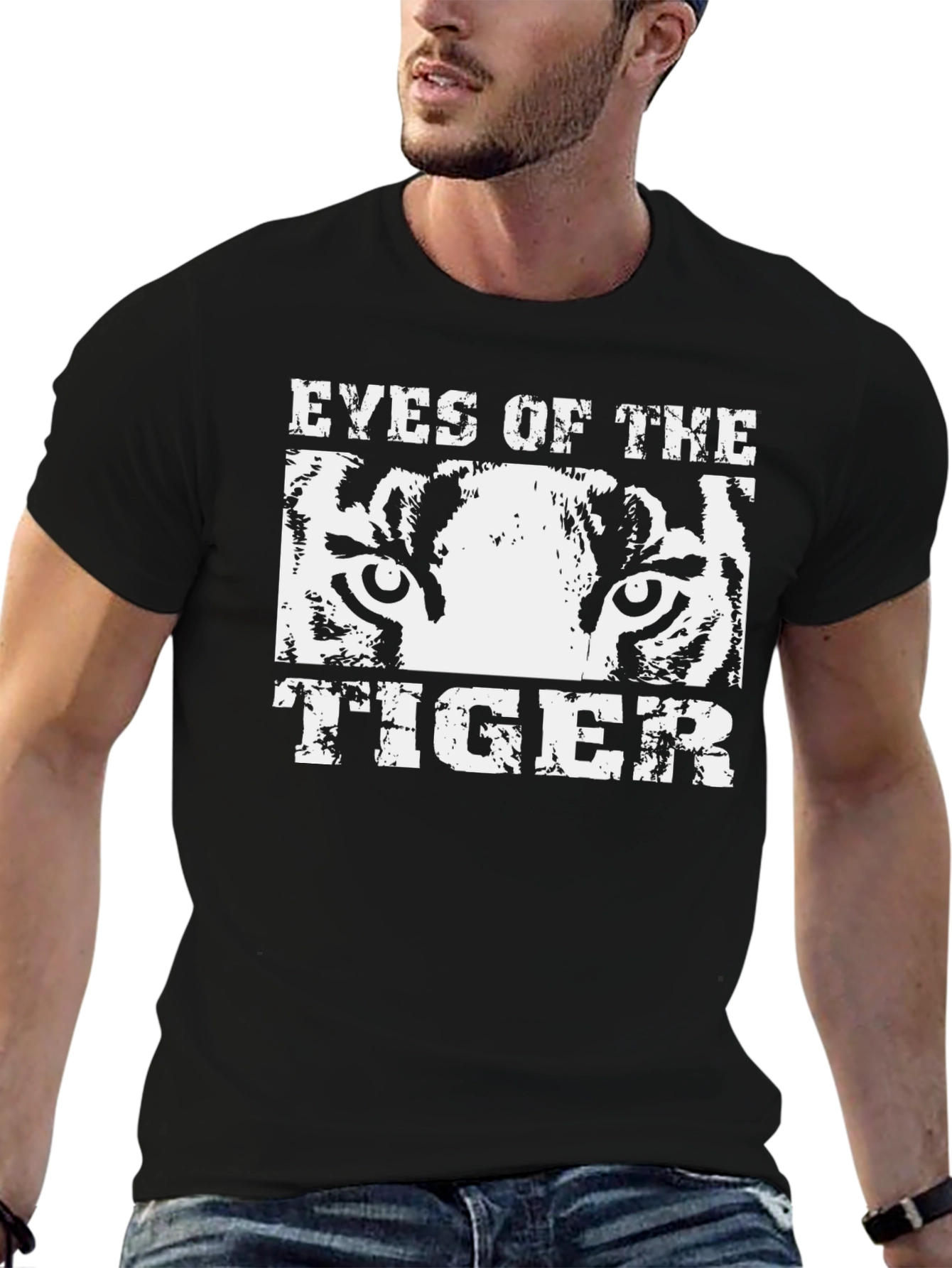 Eyes of the Tiger Graphic Tee - Black