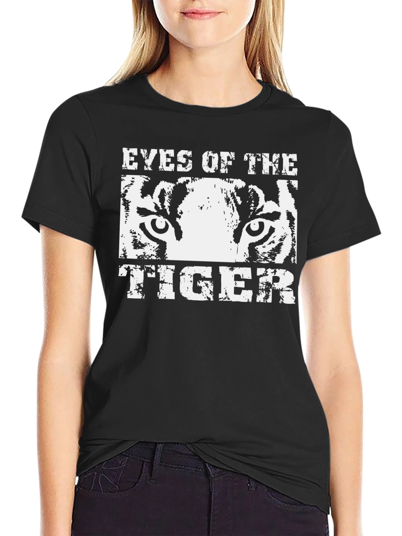 Eyes of the Tiger Graphic Tee - Black