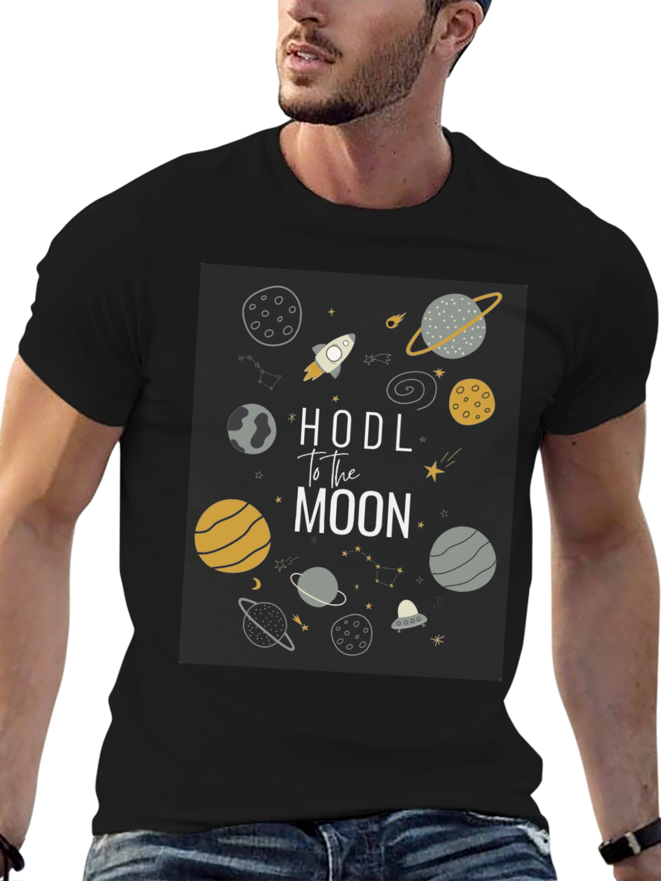 HODL to the Moon Graphic Tee