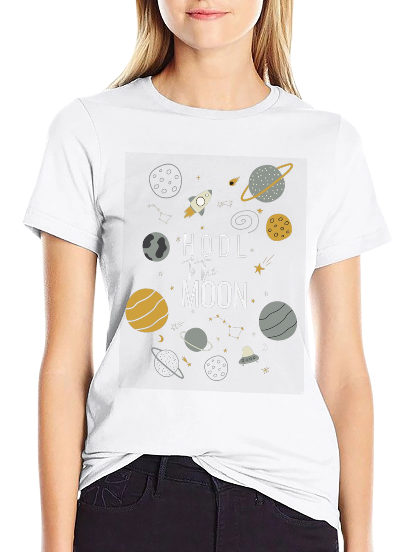 HODL to the Moon Graphic Tee