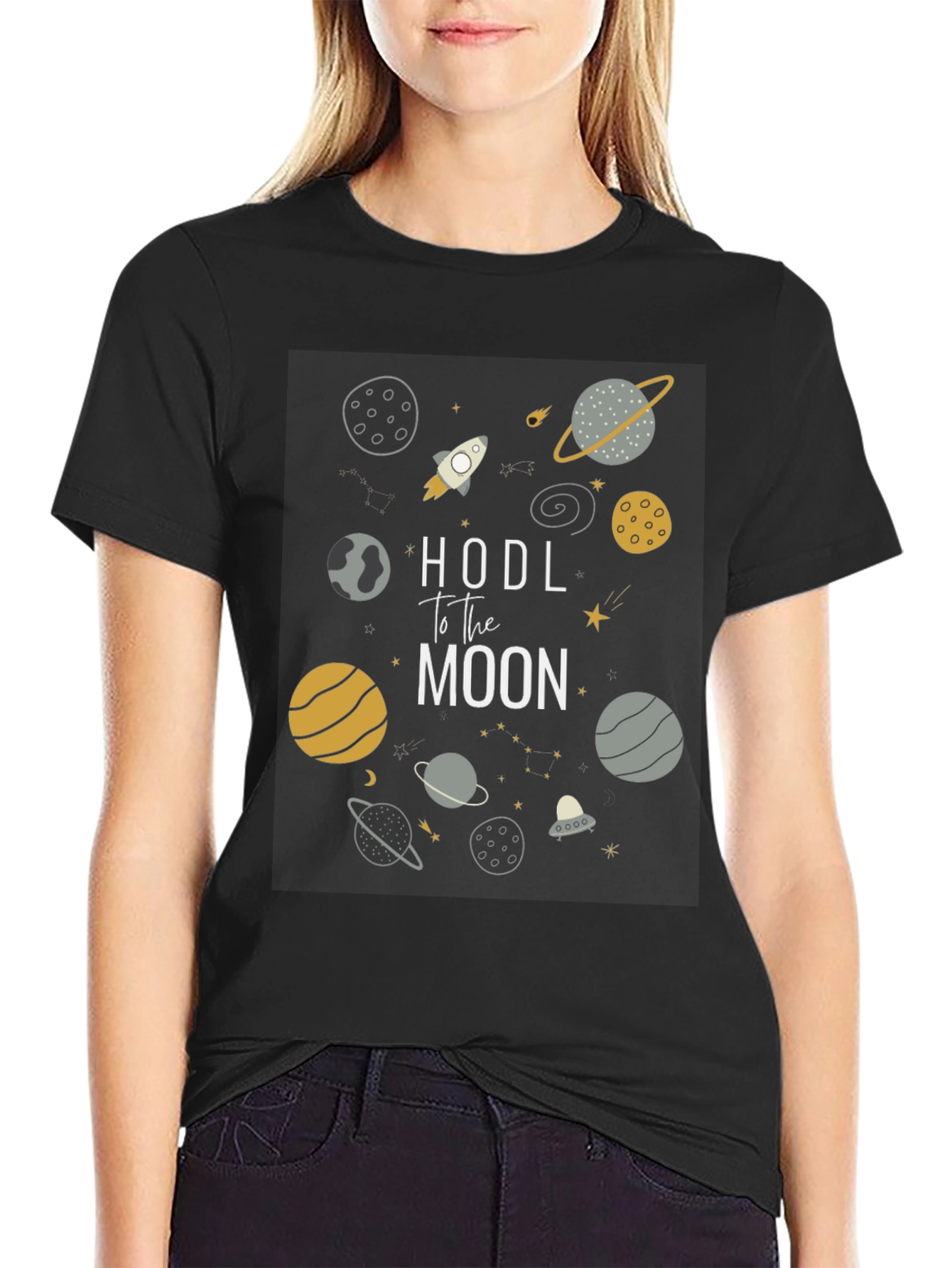 HODL to the Moon Graphic Tee
