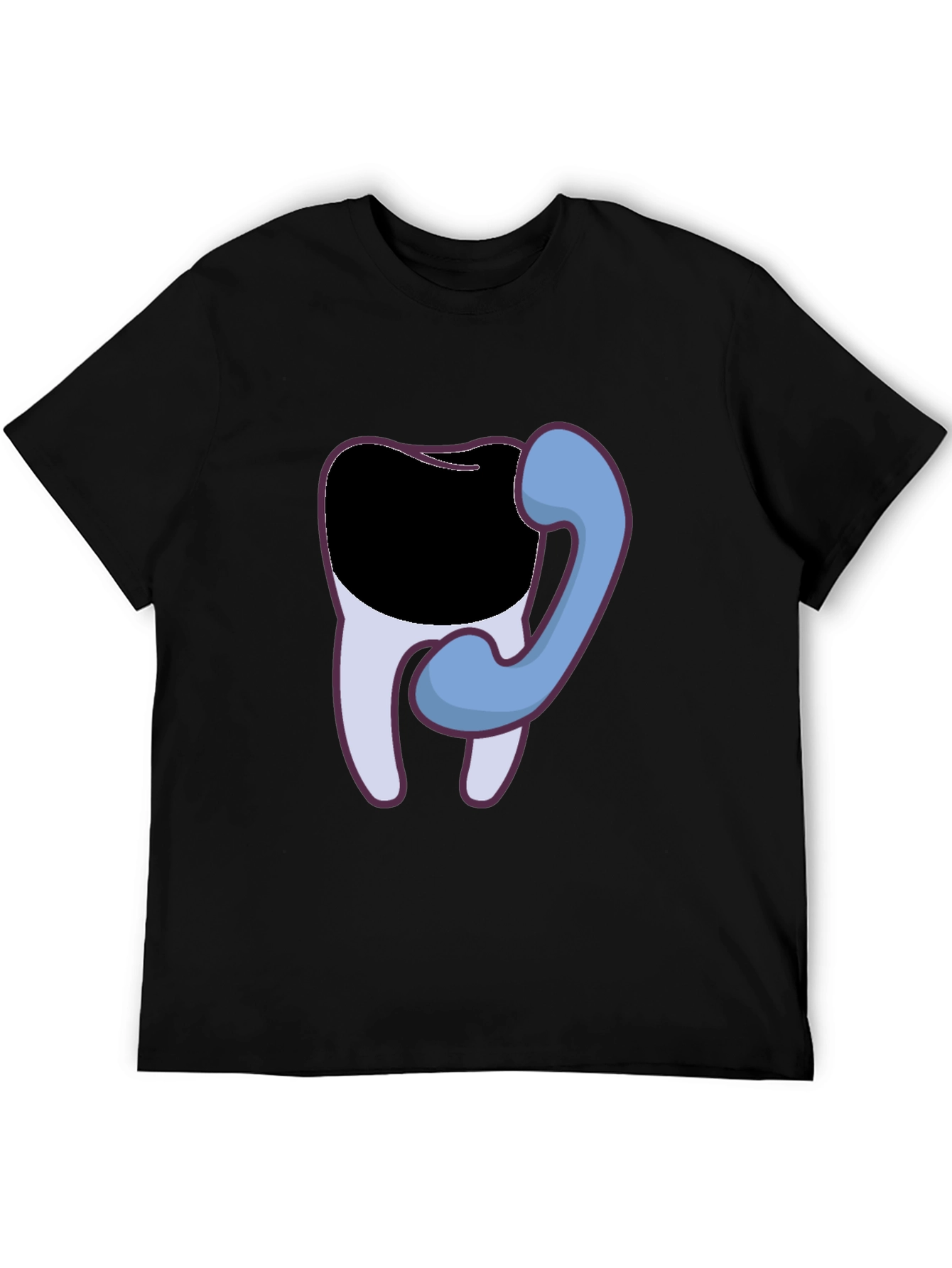 Dental Humor T-Shirt - Tooth Phone Graphic Tee