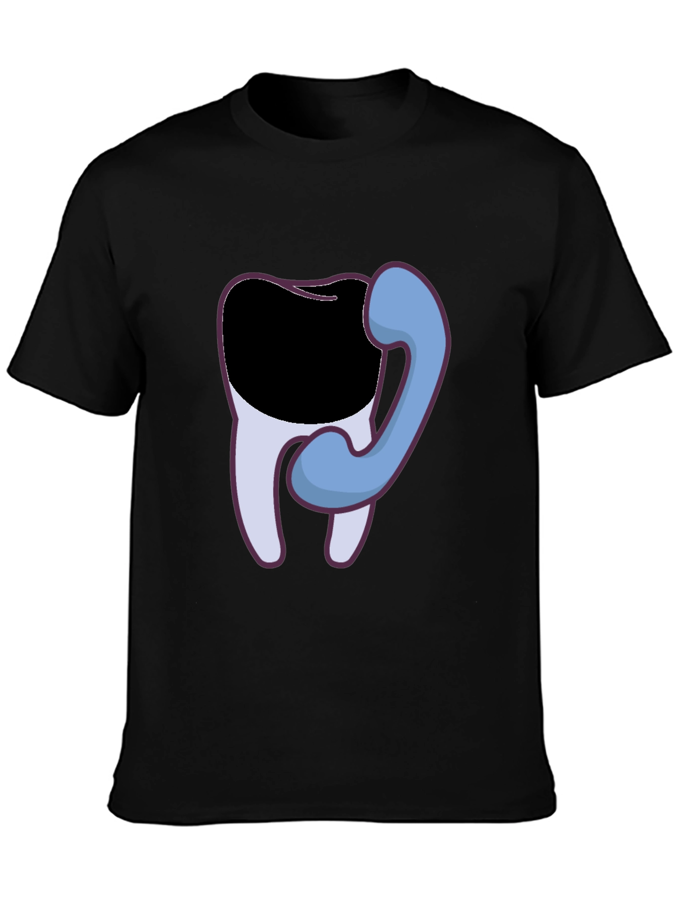 Dental Humor T-Shirt - Tooth Phone Graphic Tee