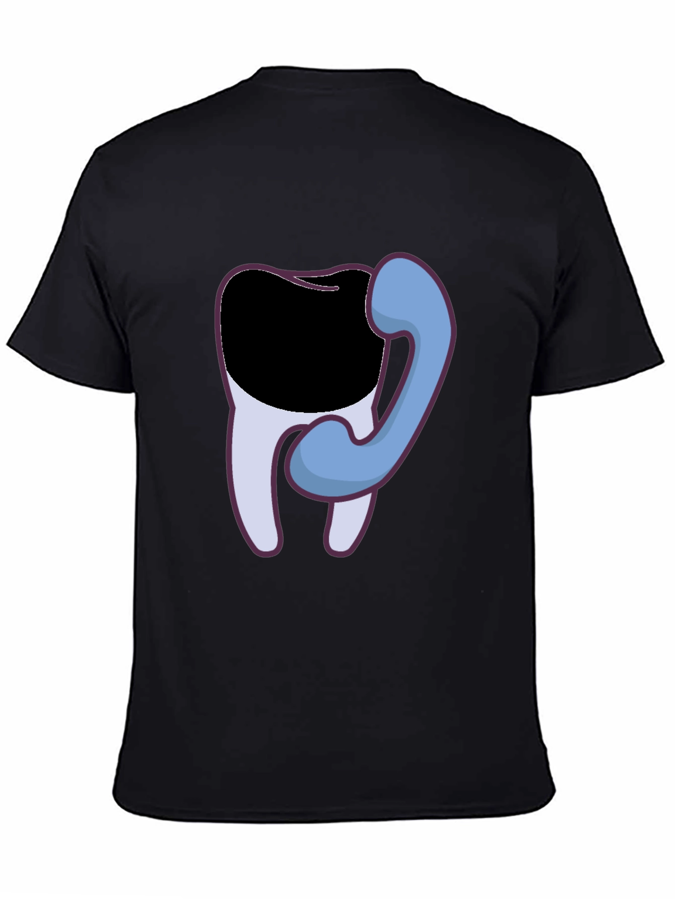 Dental Humor T-Shirt - Tooth Phone Graphic Tee
