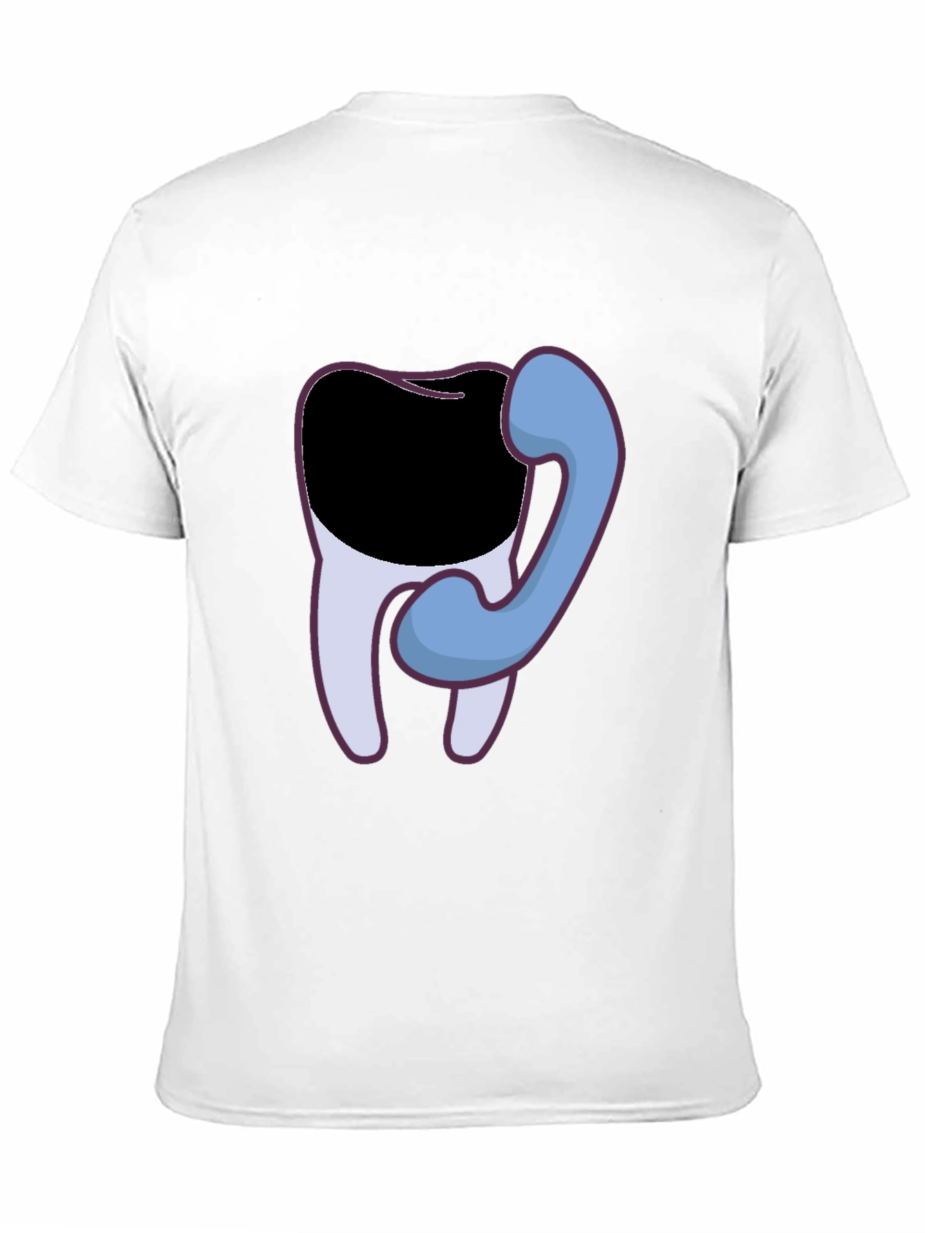 Dental Humor T-Shirt - Tooth Phone Graphic Tee