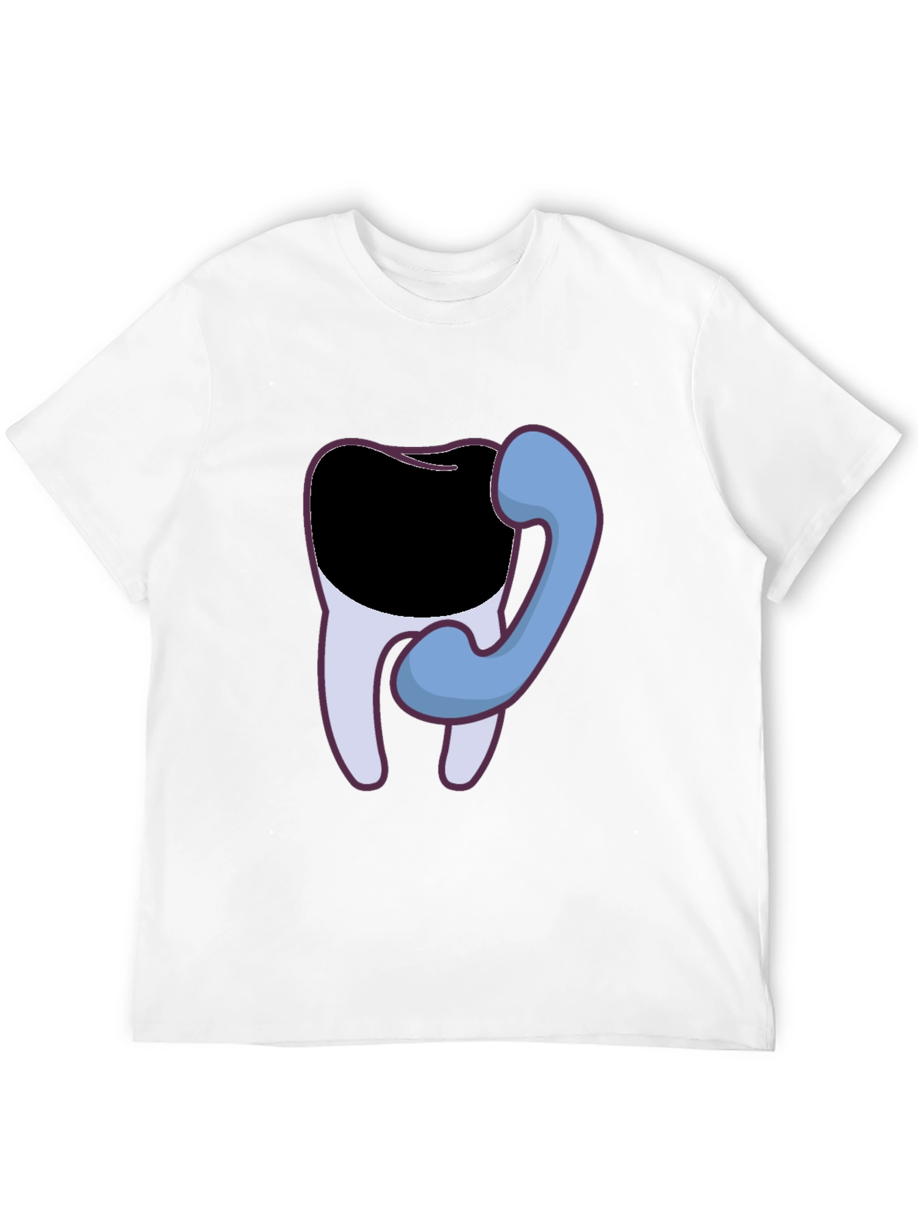 Dental Humor T-Shirt - Tooth Phone Graphic Tee
