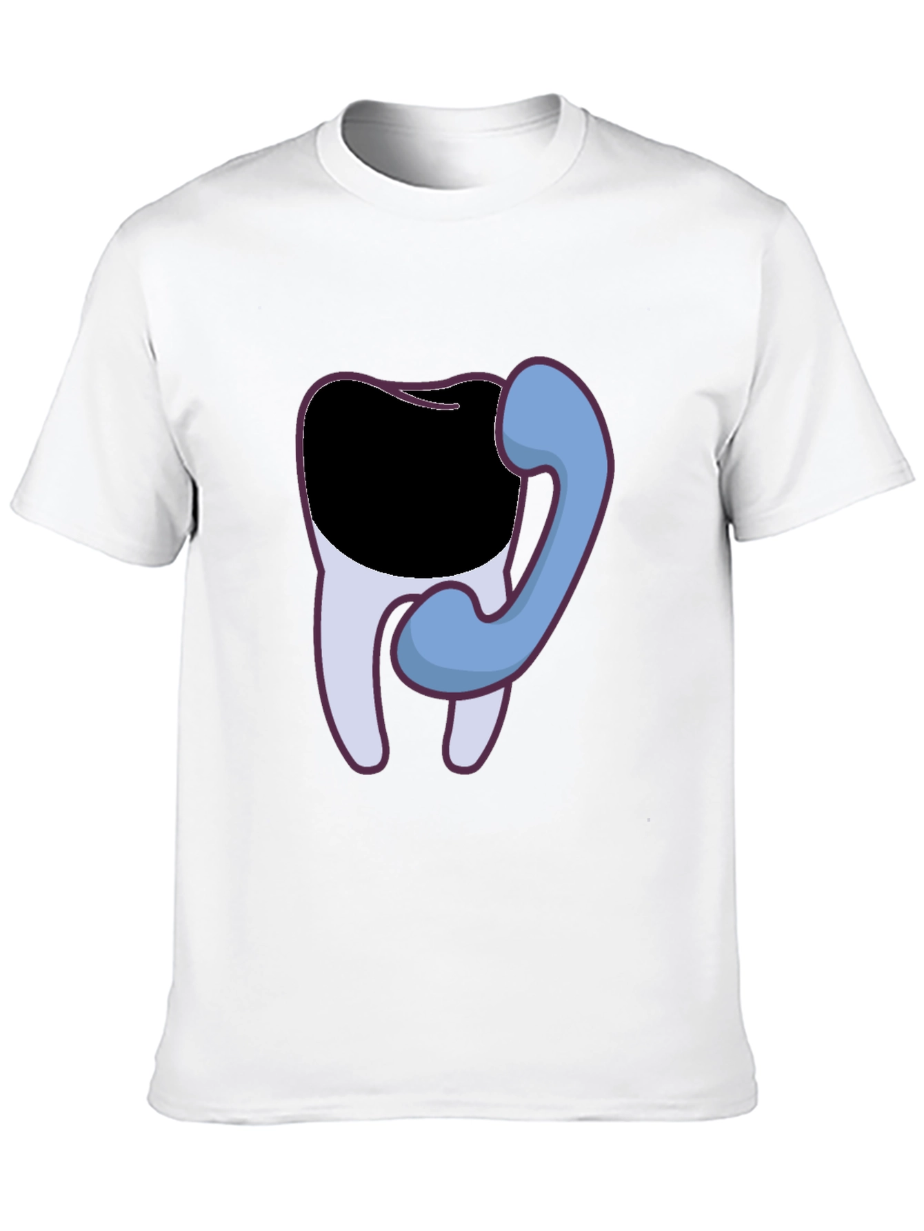 Dental Humor T-Shirt - Tooth Phone Graphic Tee
