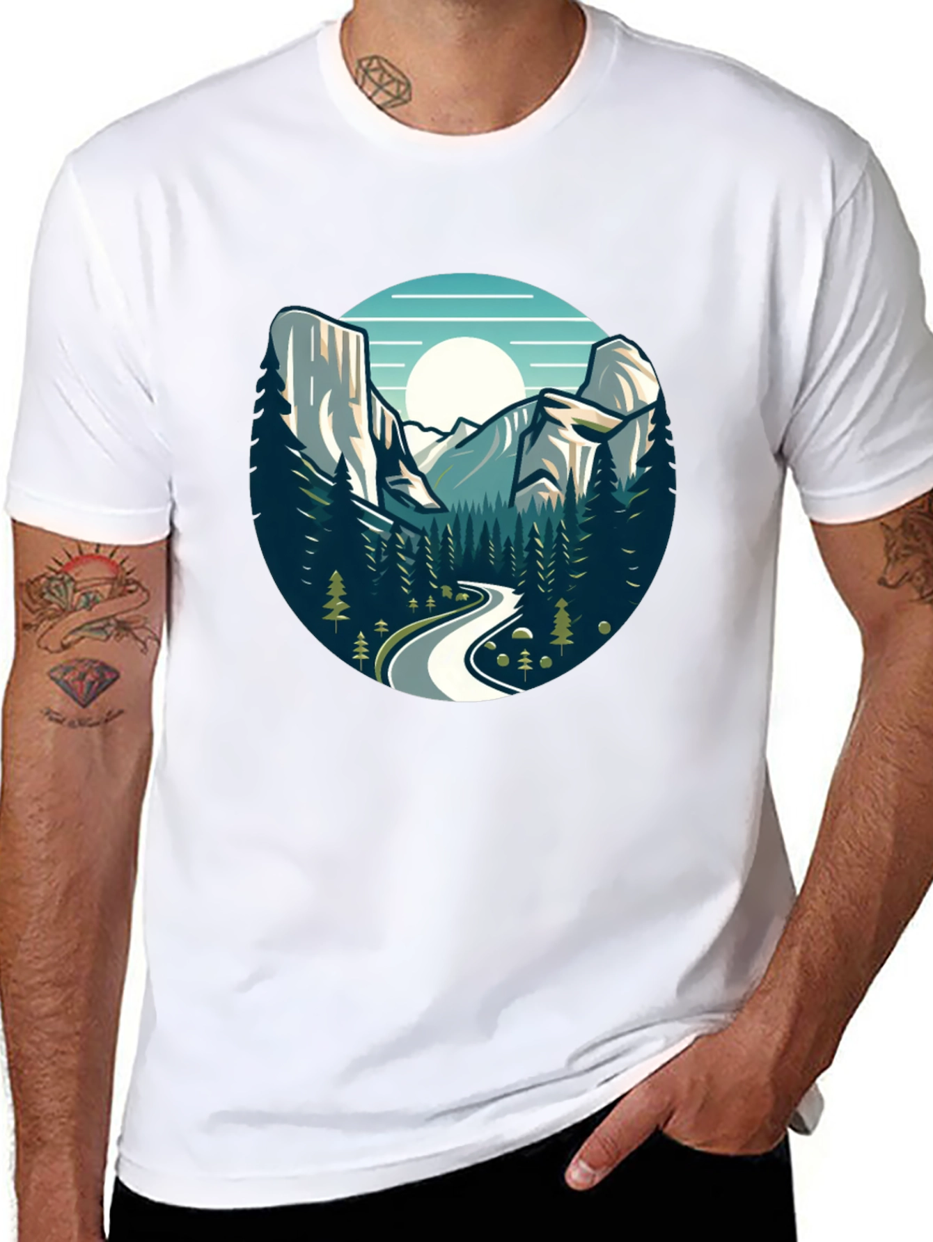 Mountain Road Graphic Tee - Adventure Awaits