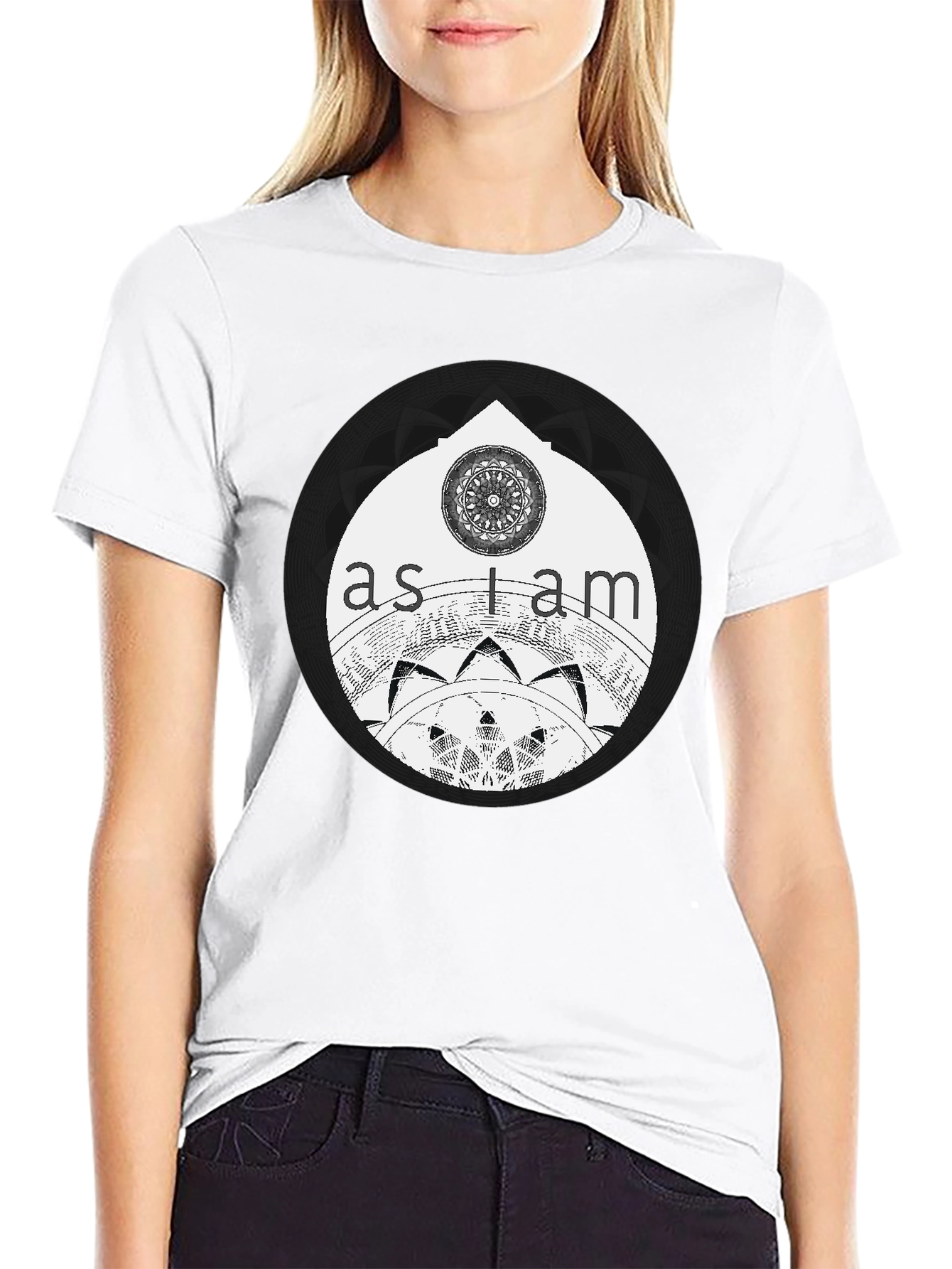 As I Am Mandala Graphic Tee - Black Unisex