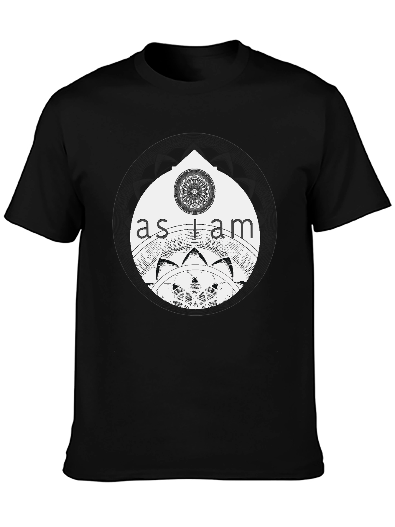 As I Am Mandala Graphic Tee - Black Unisex