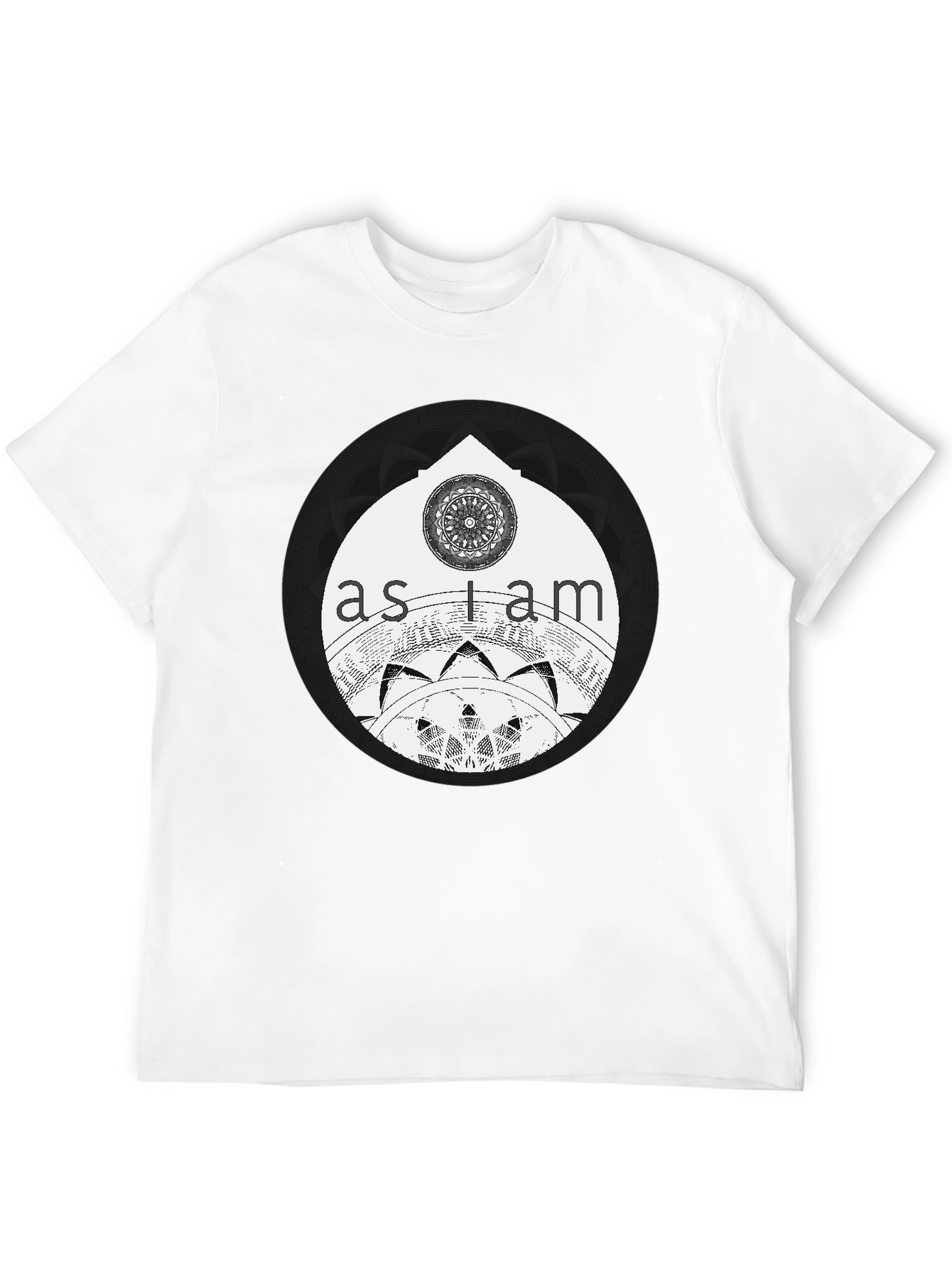 As I Am Mandala Graphic Tee - Black Unisex