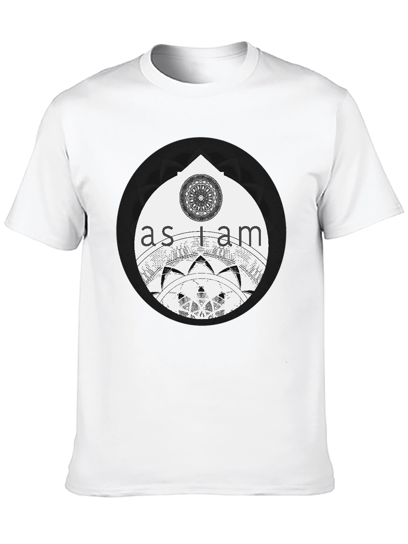 As I Am Mandala Graphic Tee - Black Unisex