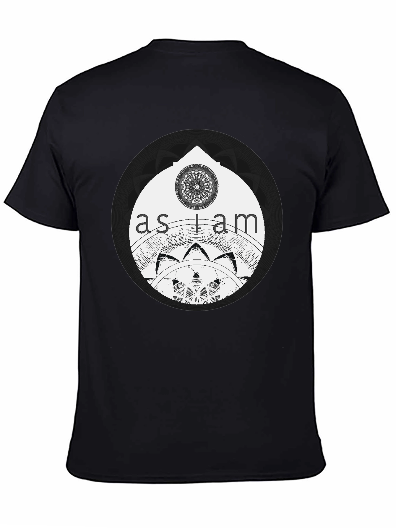 As I Am Mandala Graphic Tee - Black Unisex