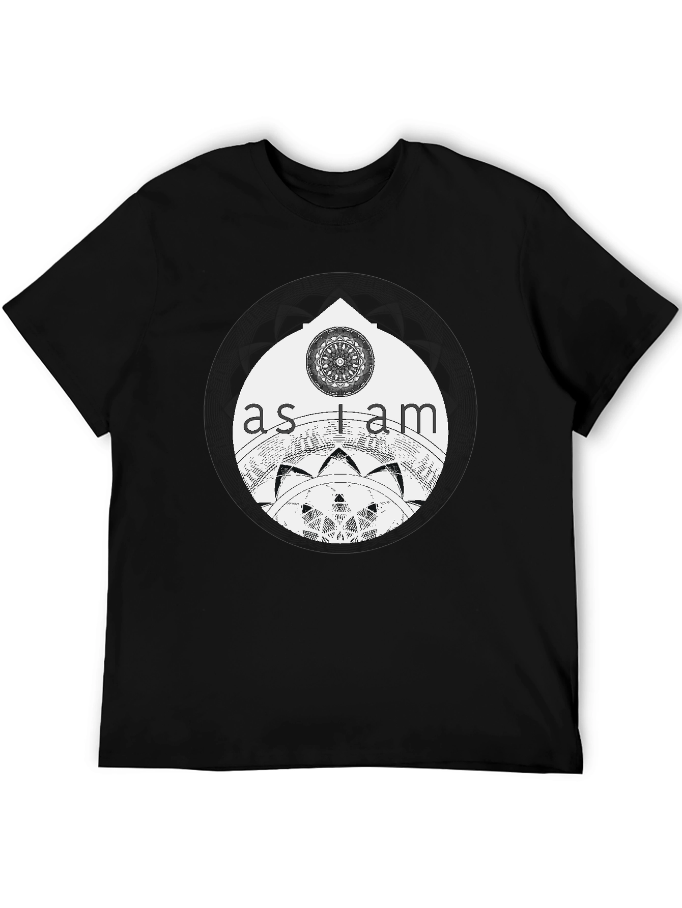 As I Am Mandala Graphic Tee - Black Unisex